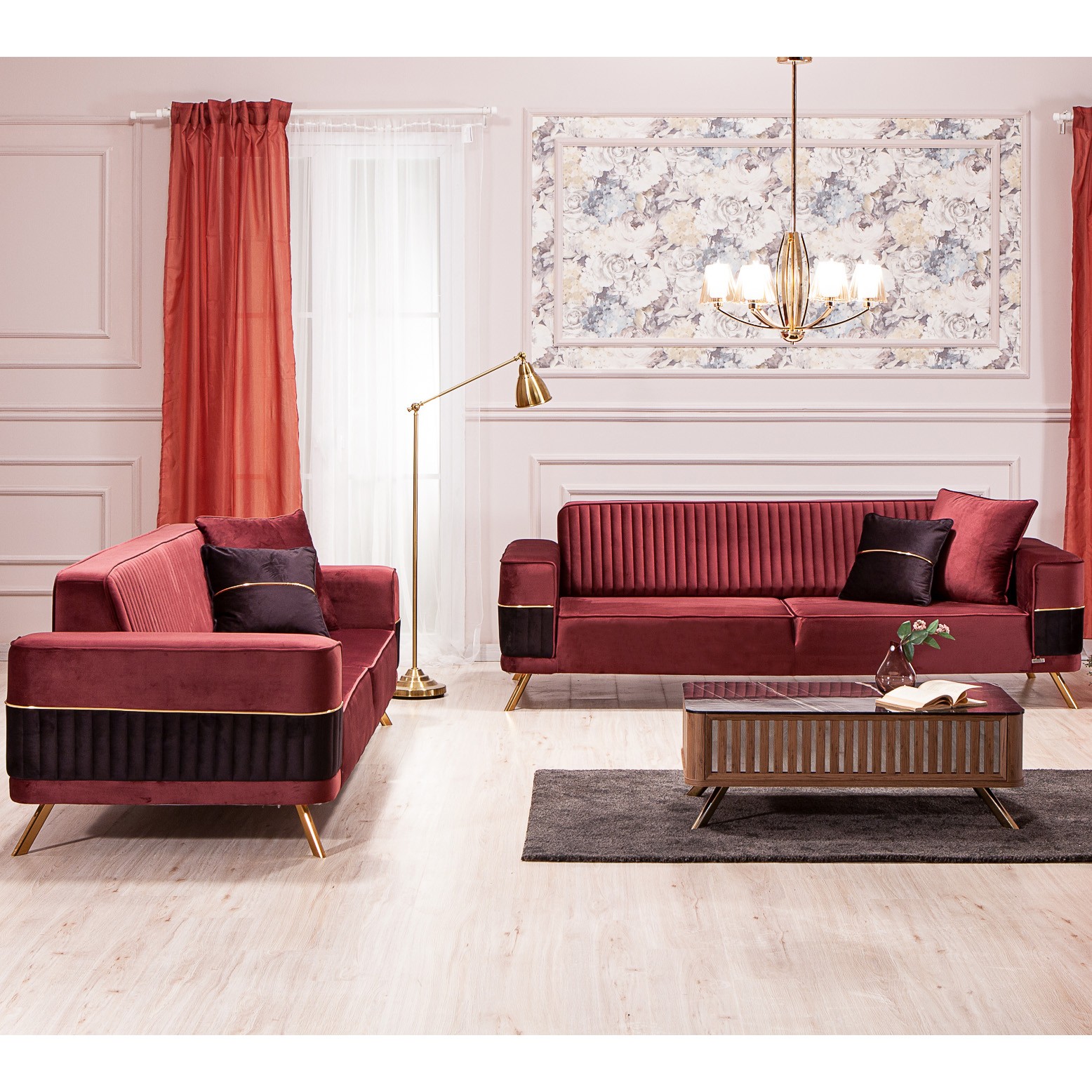 Demre Vol1 3+3+1+1 Sofa Set