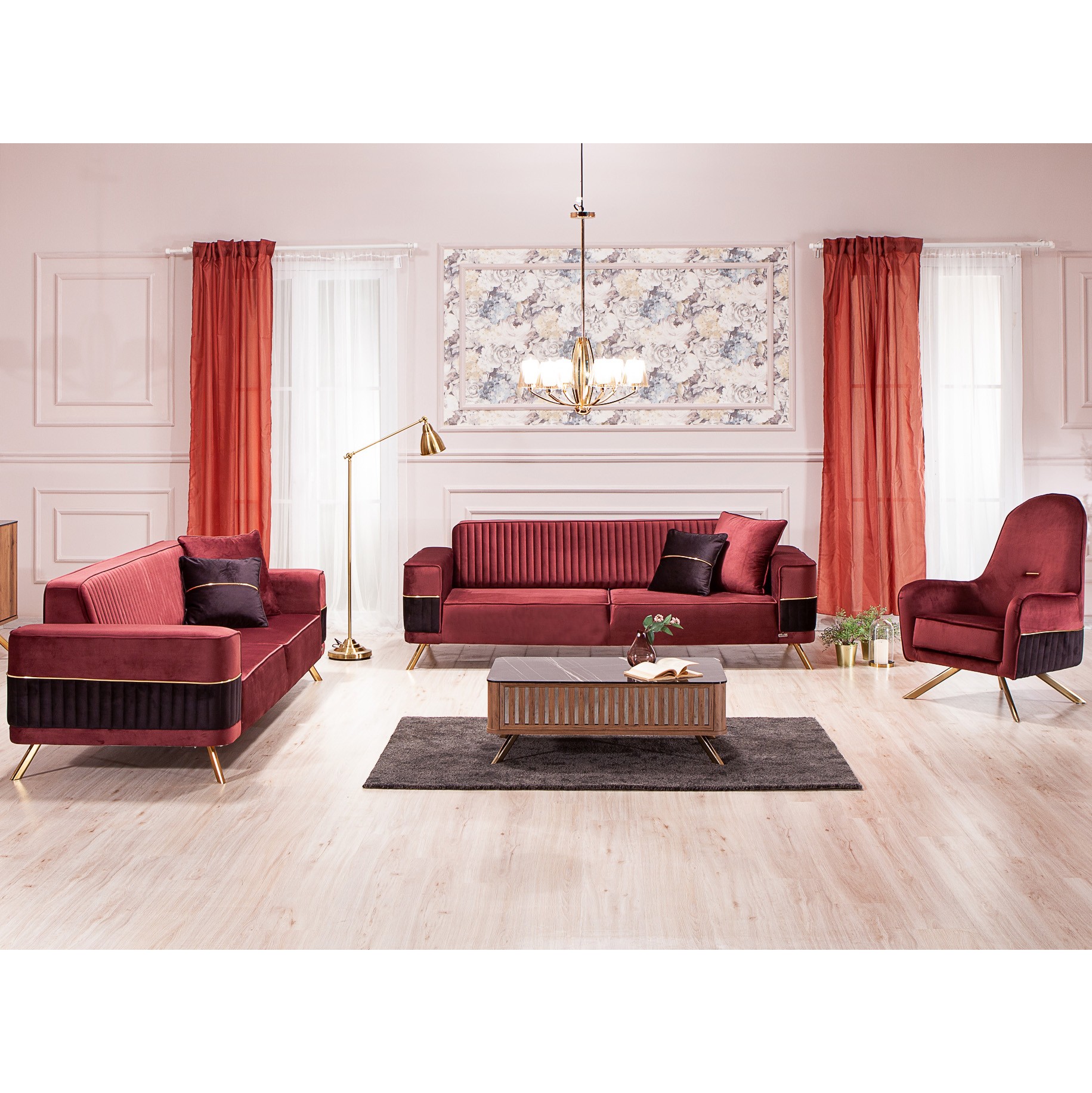 Demre 3+3+1+1 Sofa Set