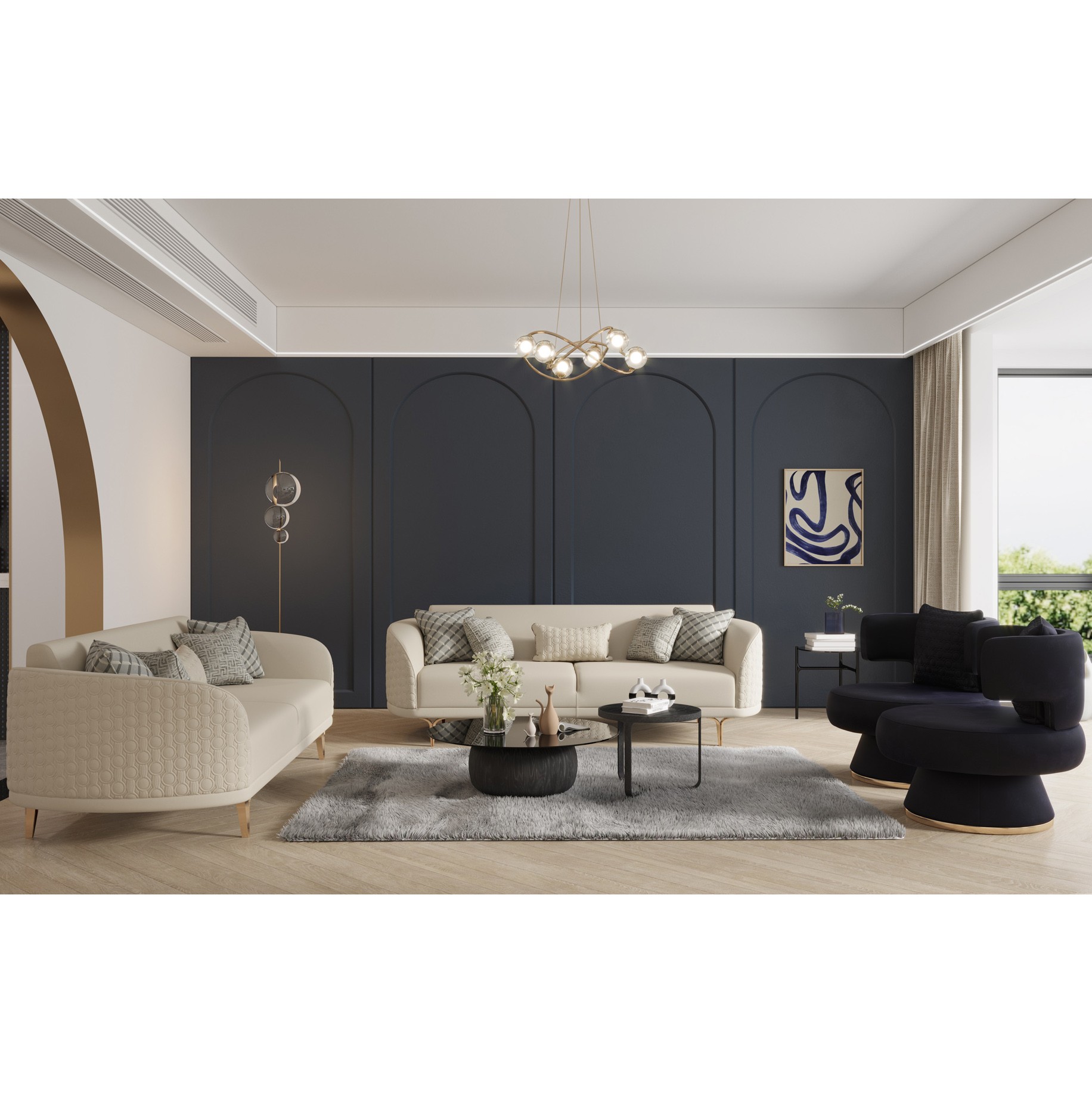 Bendis Vol2 3+3+1+1 Sofa Set