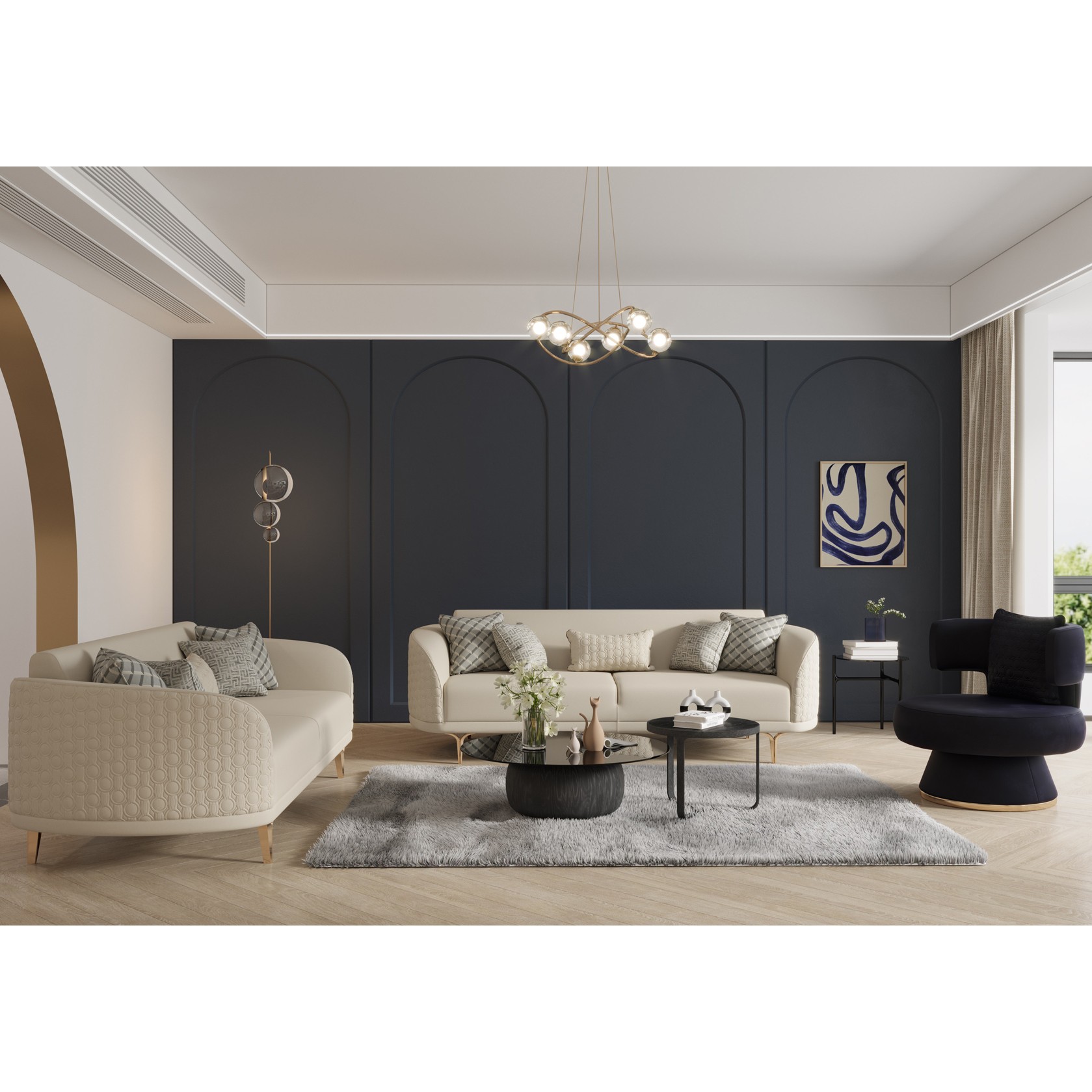 Bendis Vol2 3+3+1+1 Sofa Set