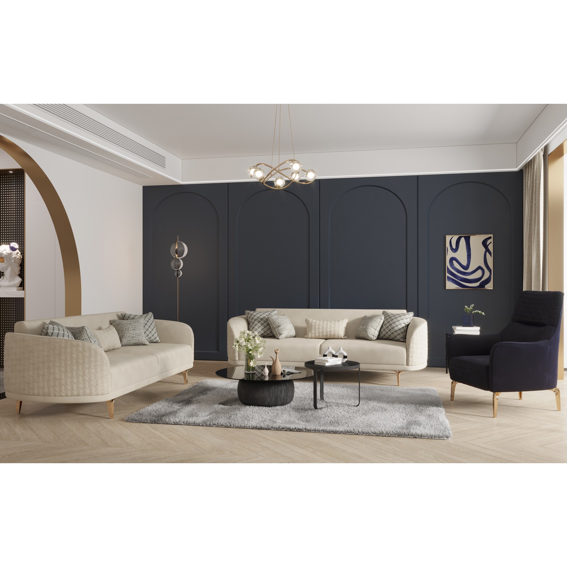 Bendis Vol1 3+3+1+1 Sofa Set