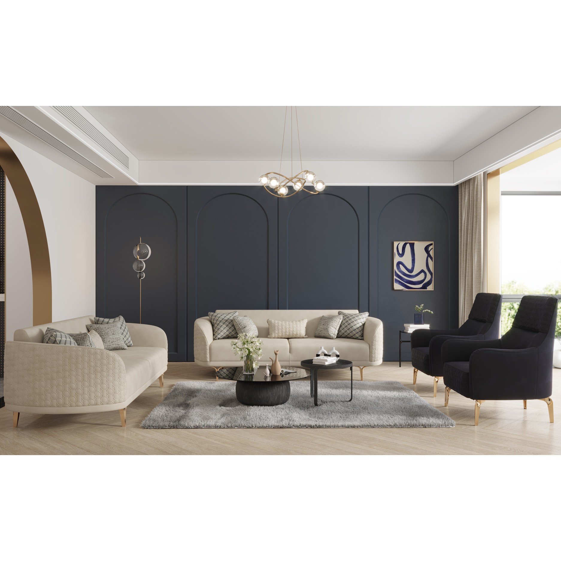 Bendis Vol1 3+3+1+1 Sofa Set