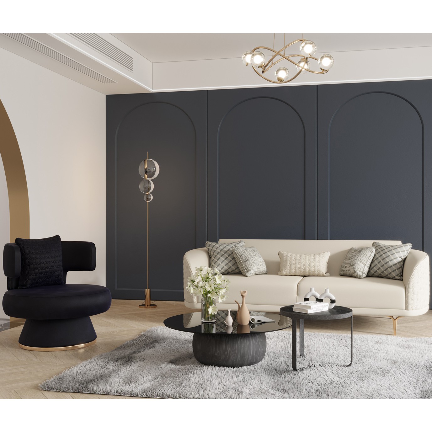 Bendis Vol2 3+3+1+1 Sofa Set