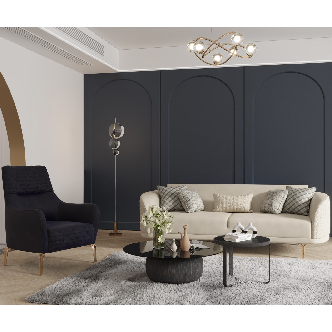 Bendis Vol1 3+3+1+1 Sofa Set