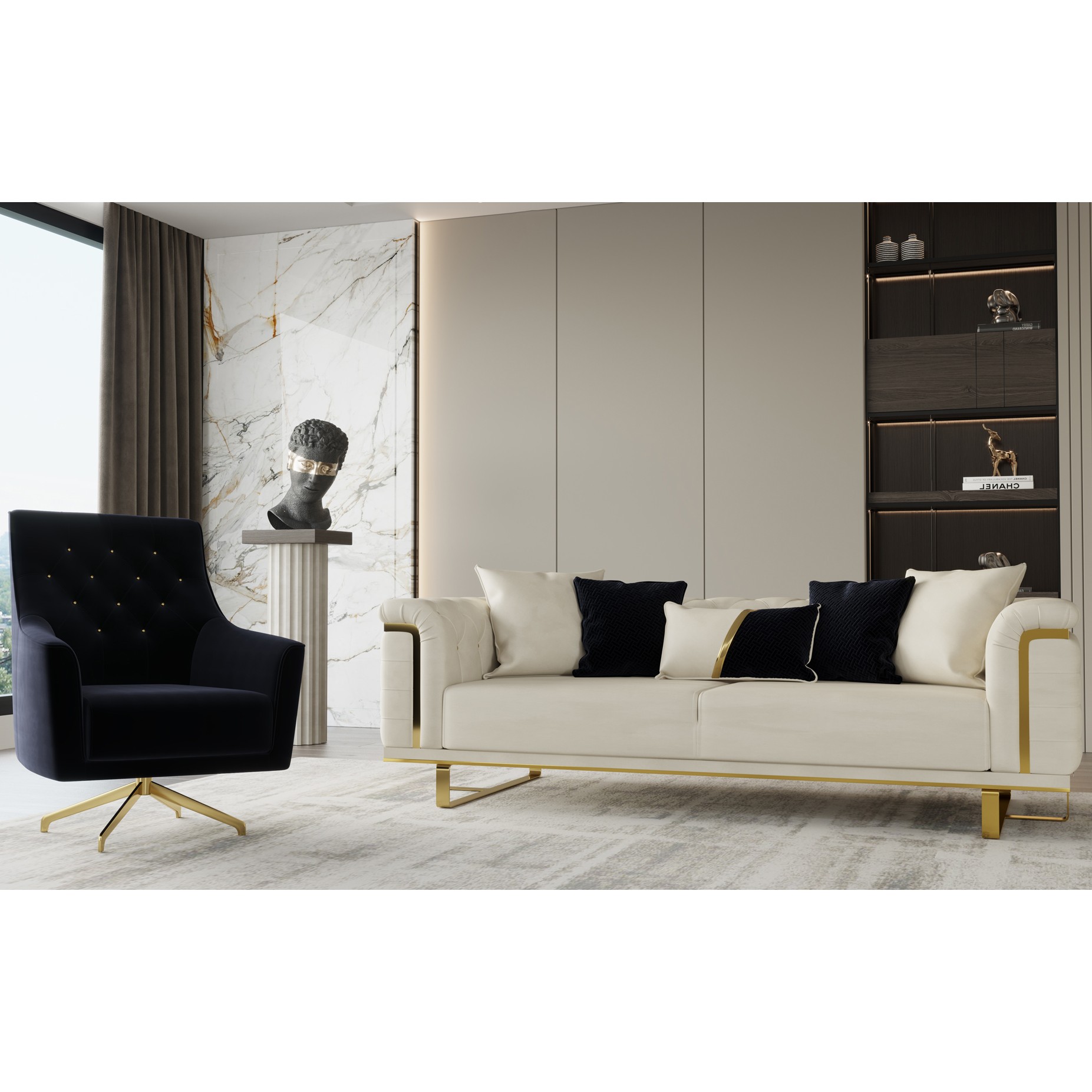 Vanesa 3+3+1+1 Sofa Set