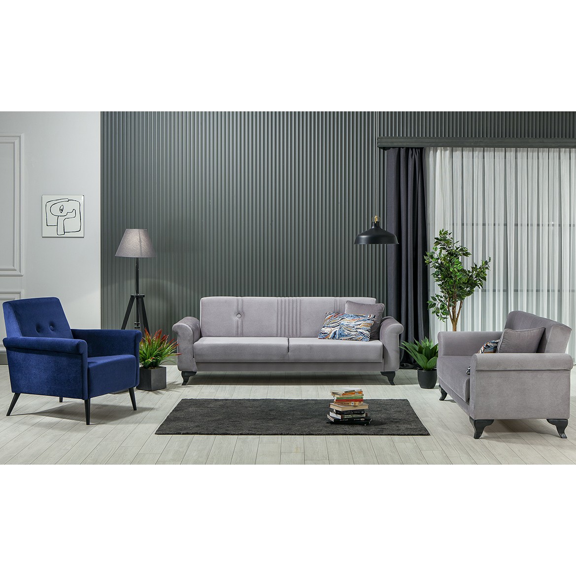 Mia 3+2+1+1 Sofa Set