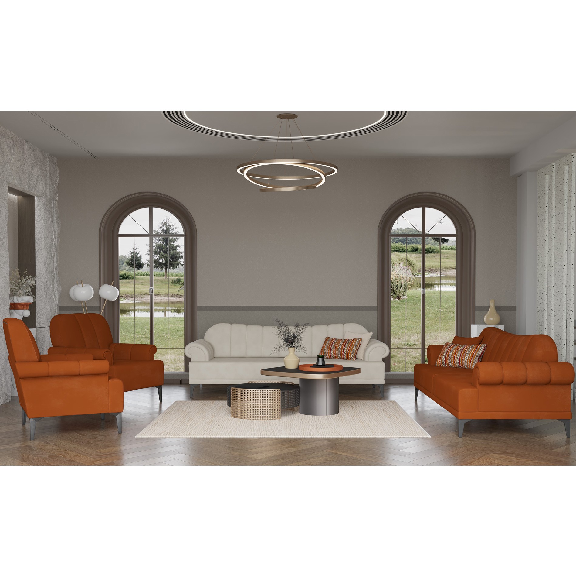 Dolce 3+3+1+1 Sofa Set