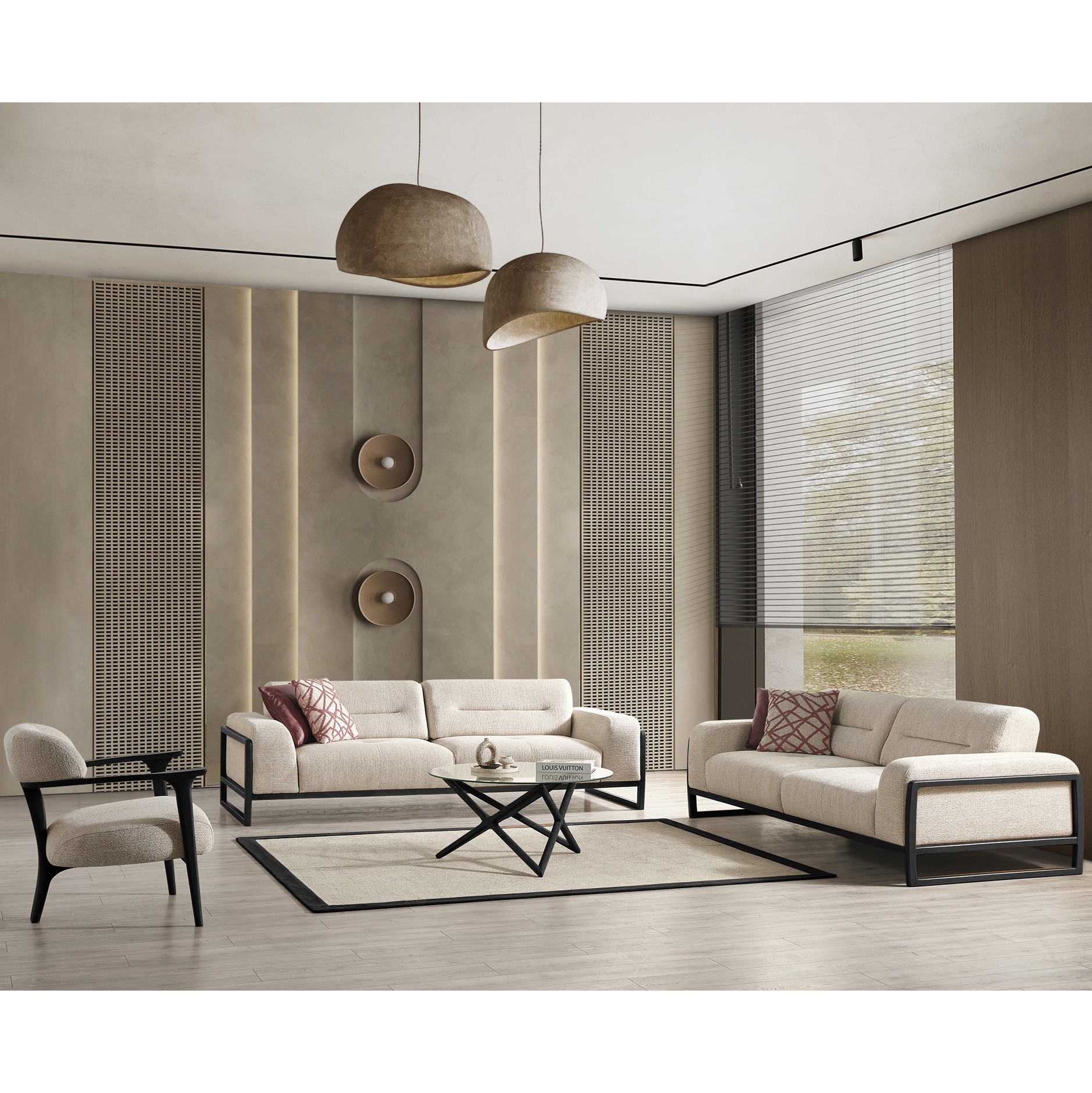 Togg Silver Vol2 3+3+1+1 Sofa Set