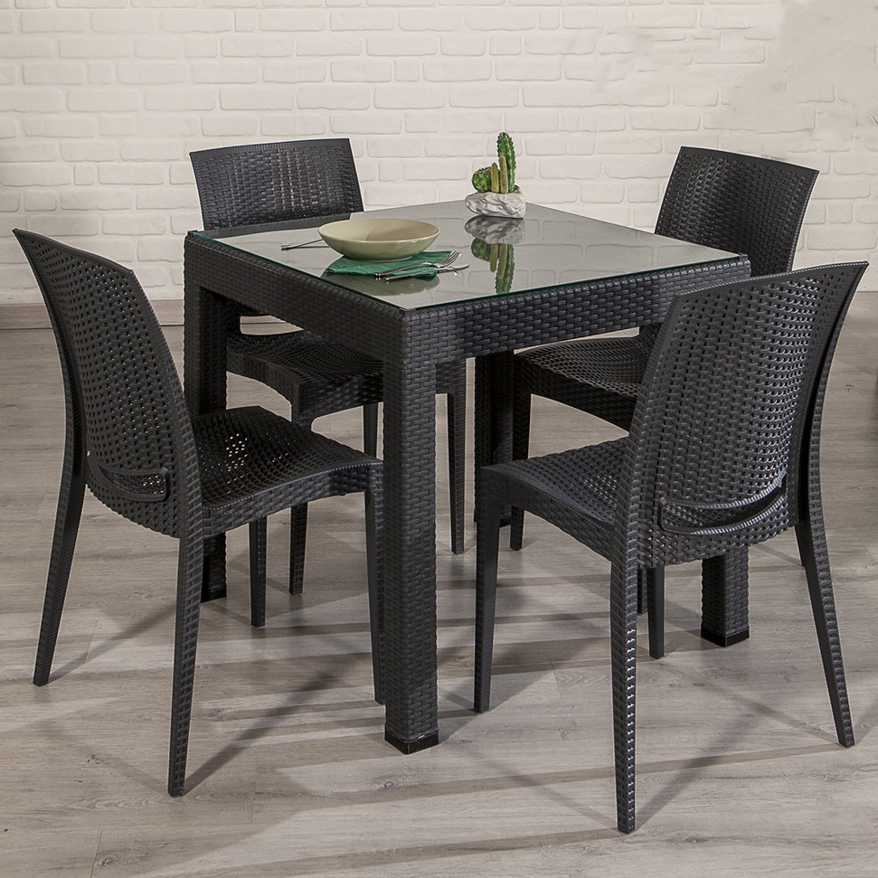 Rattan Lux Cafe Table