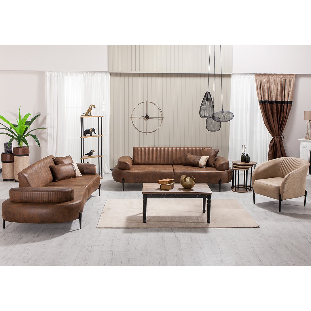 Cross Vol6 3+3+1+1 Sofa Set