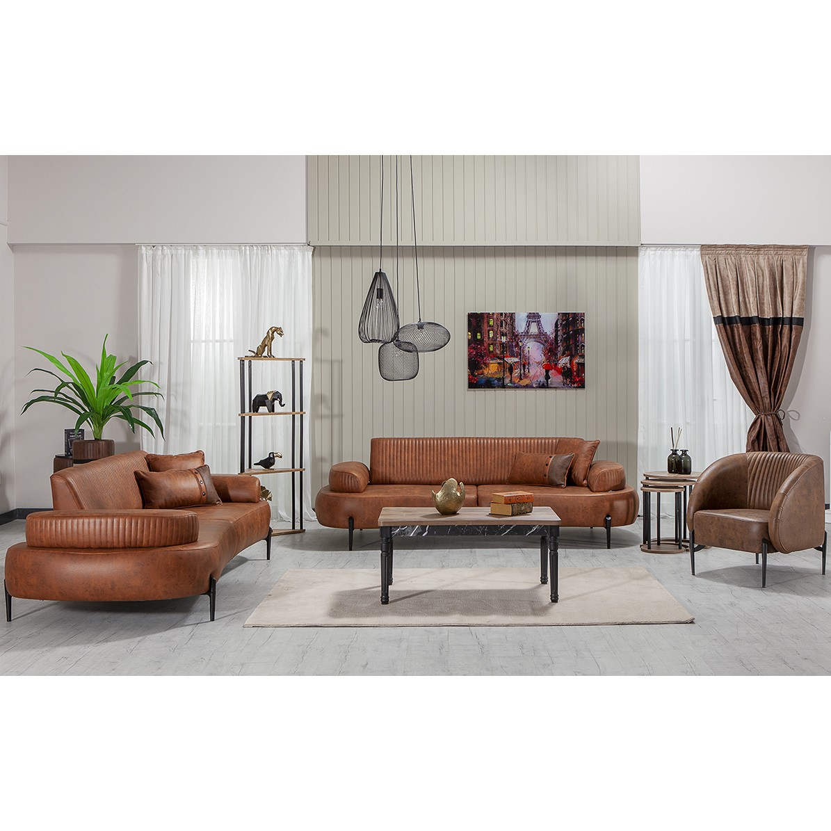 Cross Vol5 3+3+1+1 Sofa Set