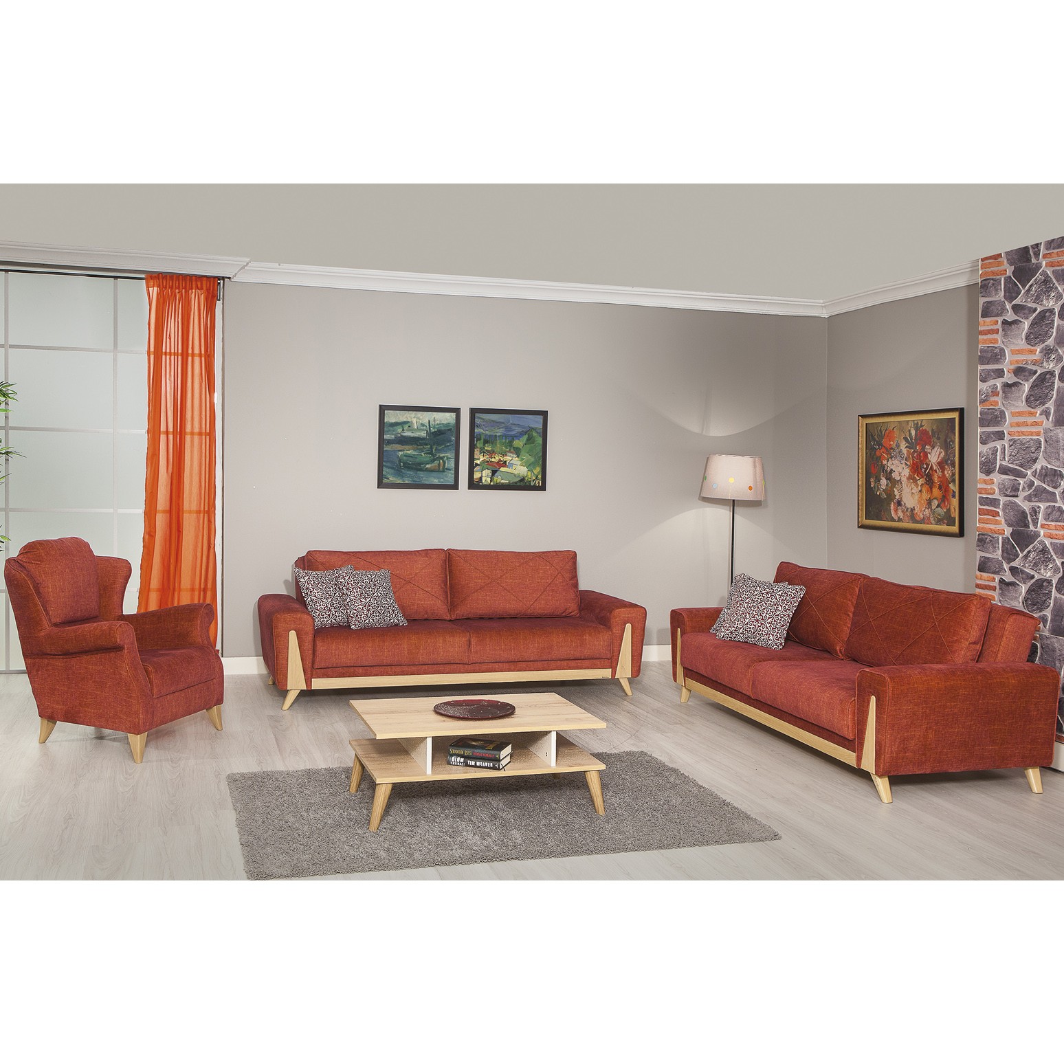 Alize Vol2 3+3+1+1 Sofa Set