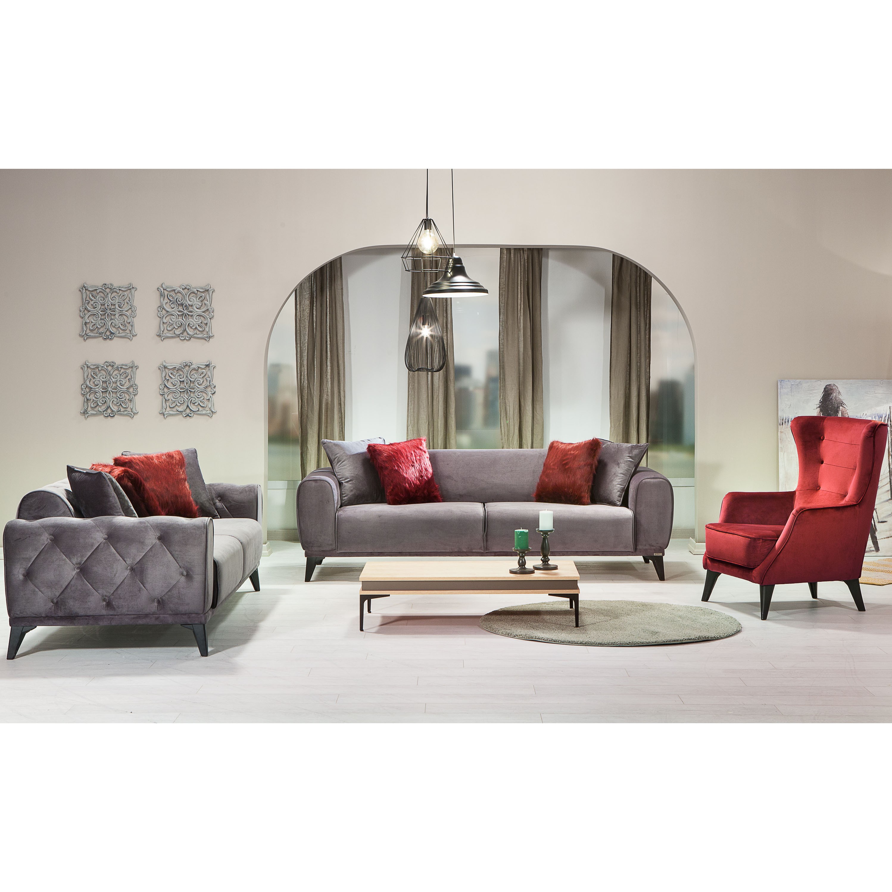 Milano Vol7 3+3+1+1 Sofa Set