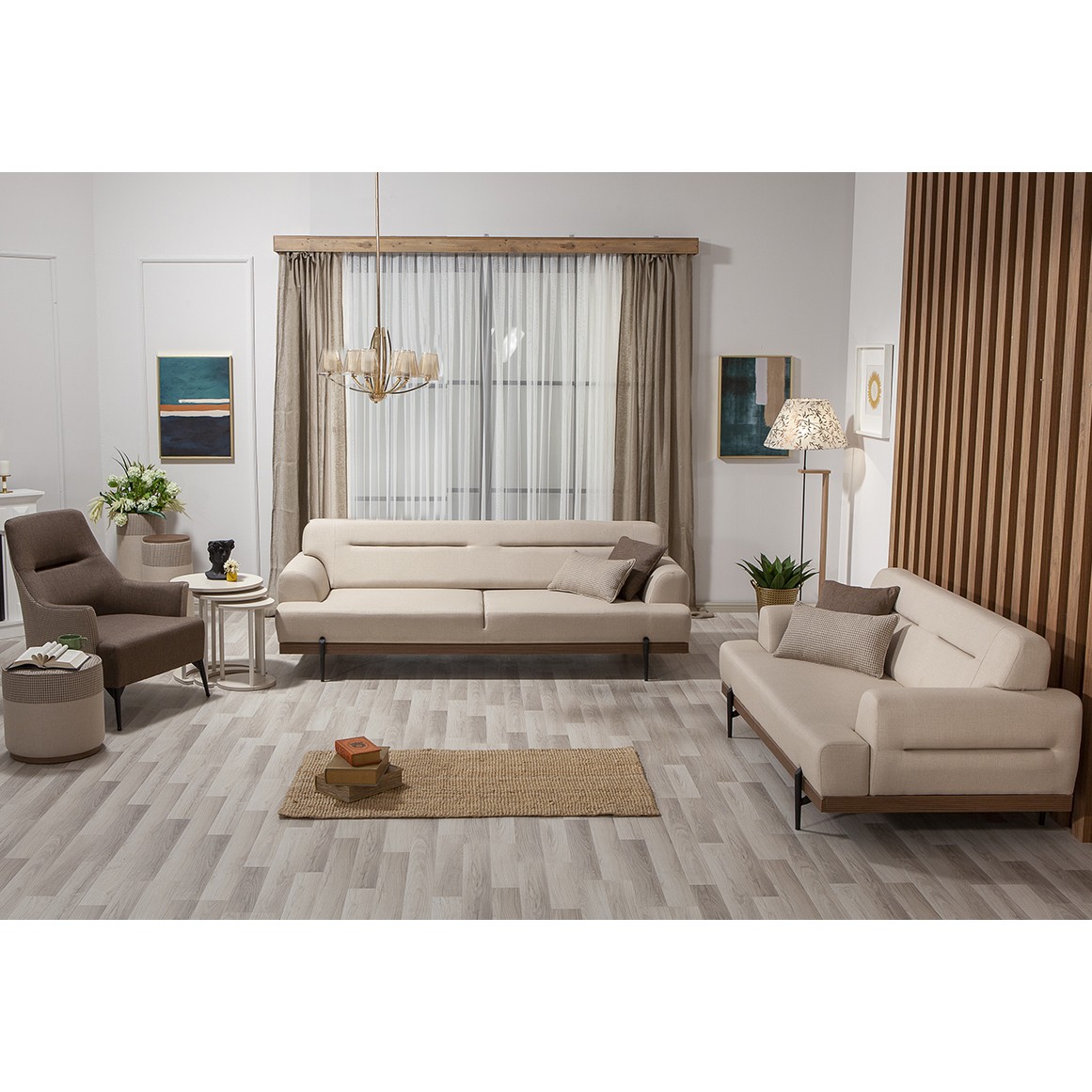 Linen Vol2 3+3+1+1 Sofa Set