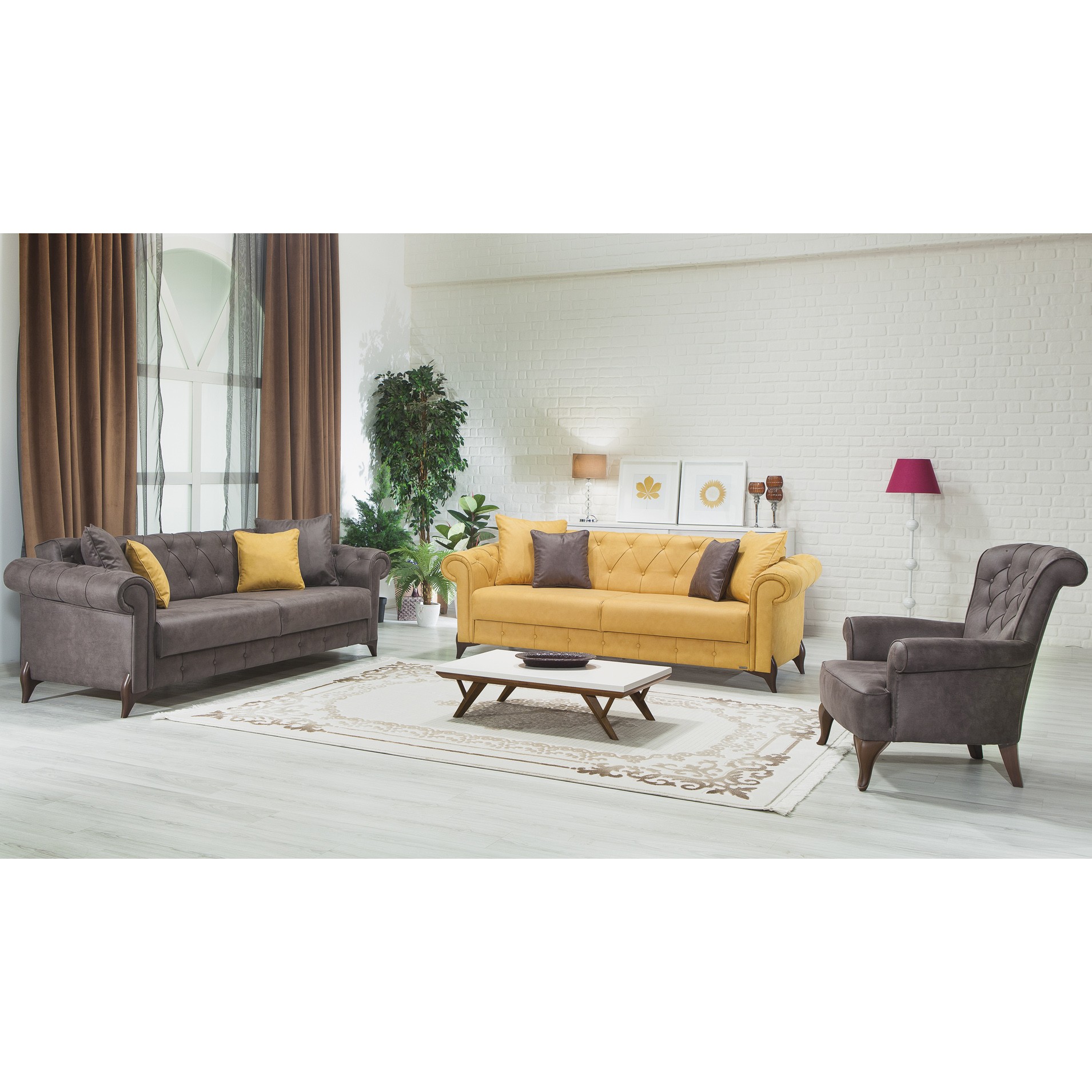 Valentino Vol2 3+3+1+1 Sofa Set