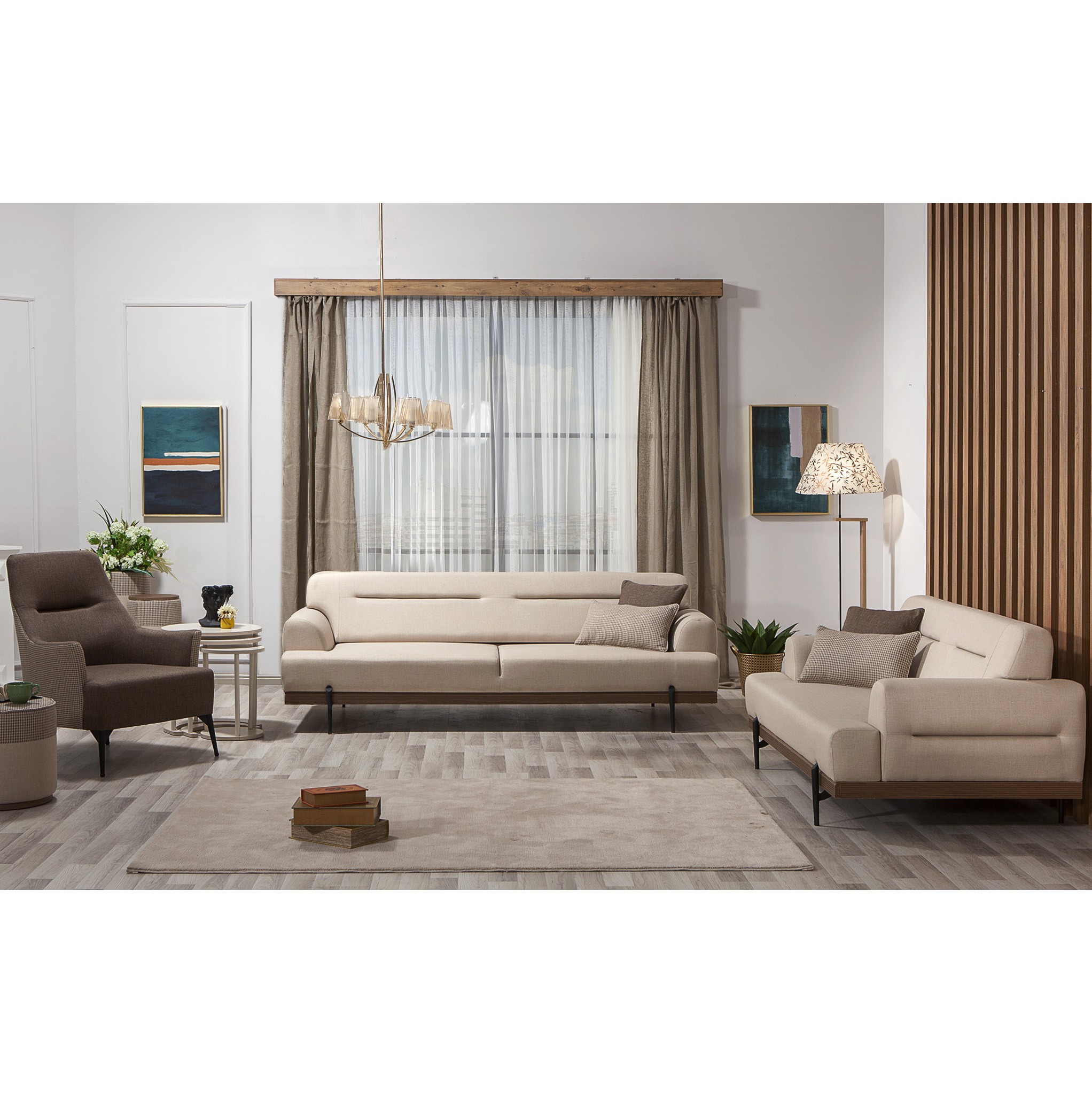 Linen Vol2 3+3+1+1 Sofa Set