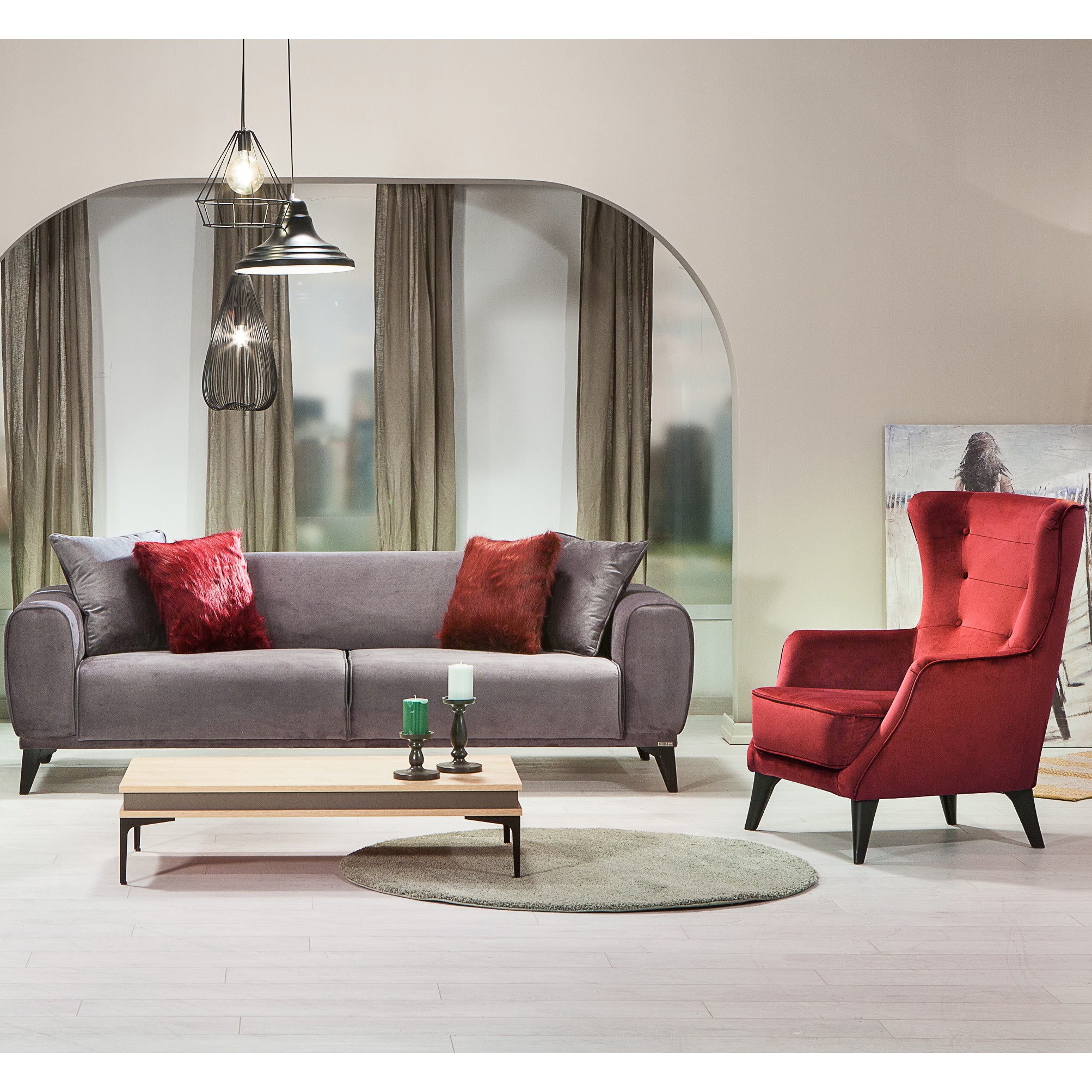 Milano Vol7 3+3+1+1 Sofa Set