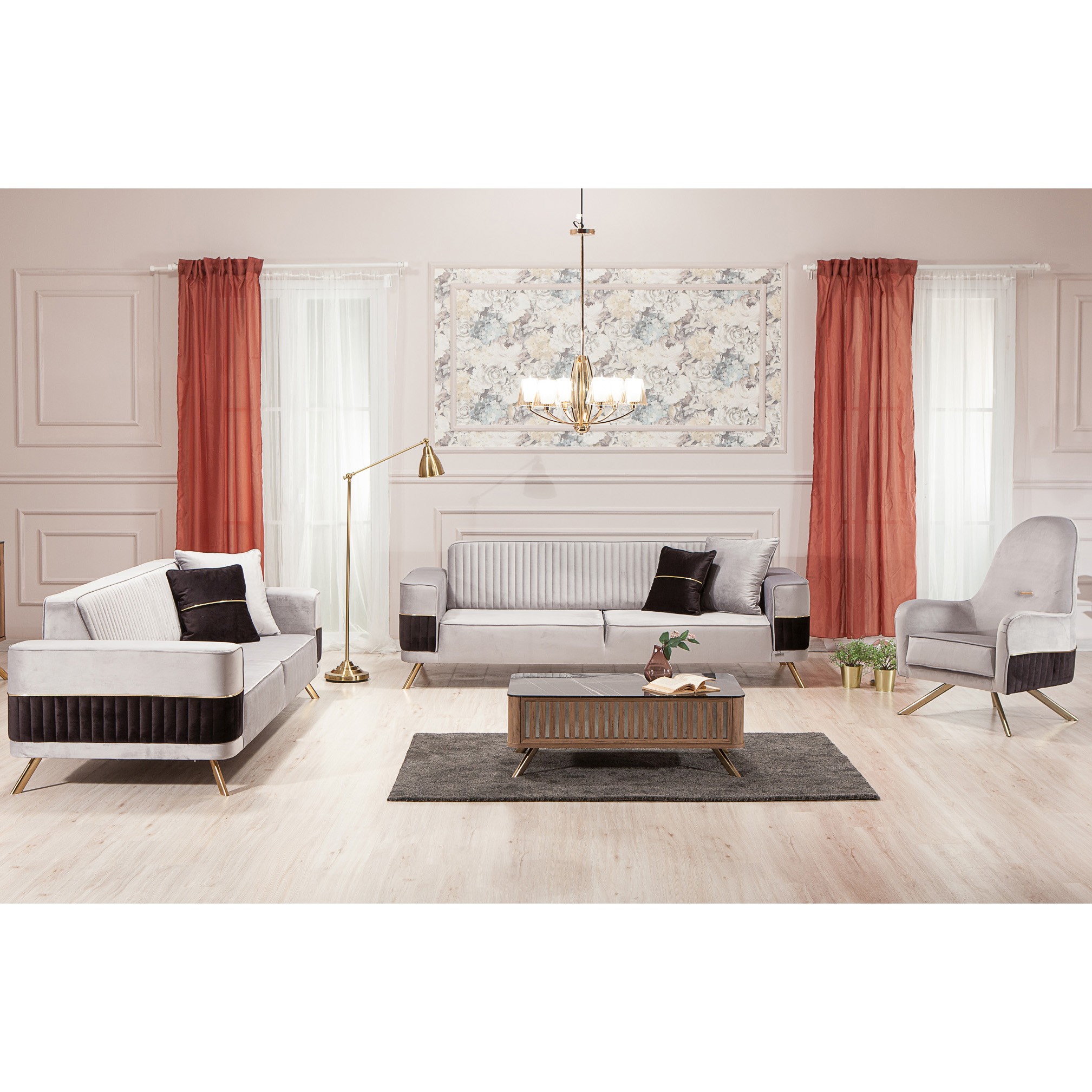 Demre Vol4 3+3+1+1 Sofa Set