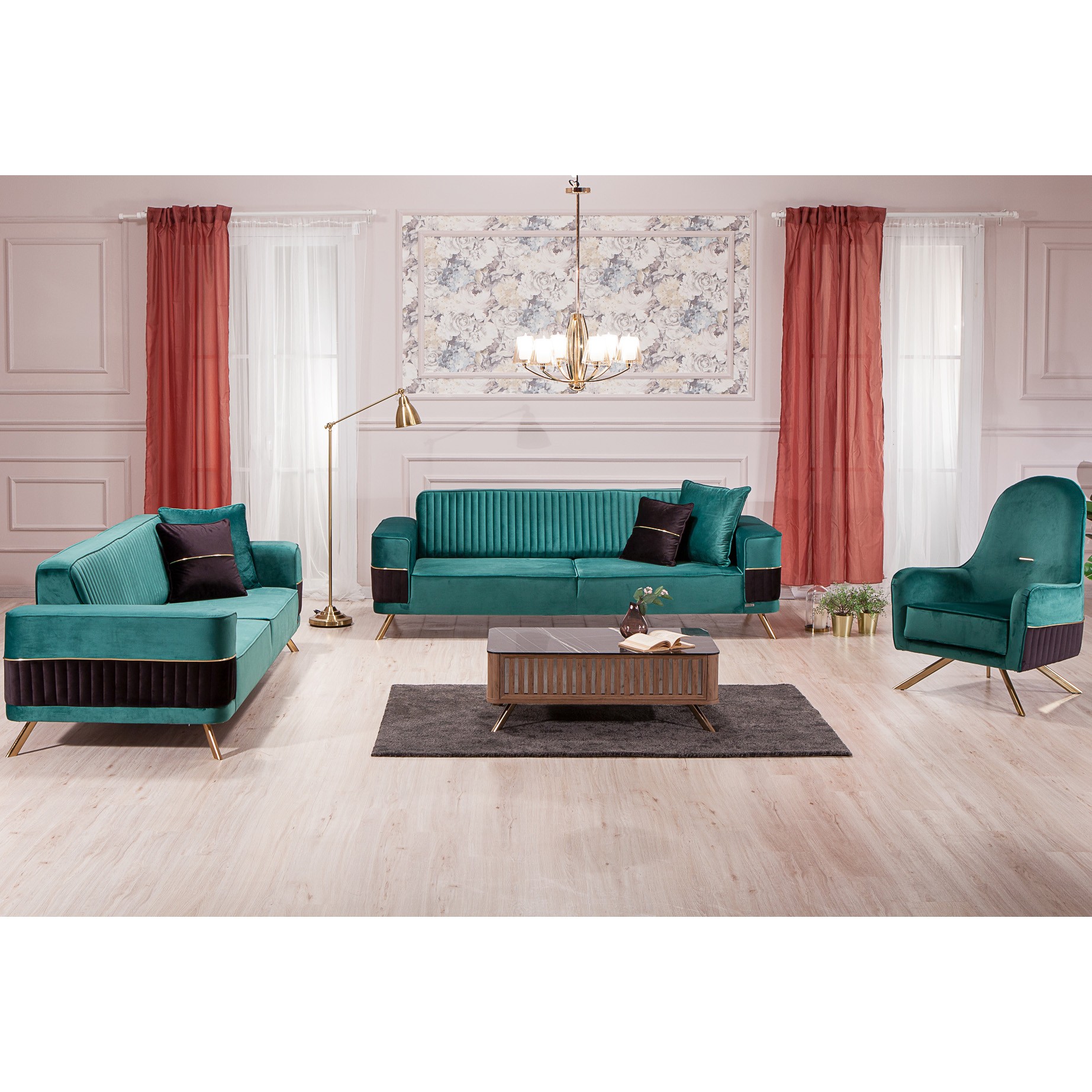 Demre Vol2 3+3+1+1 Sofa Set