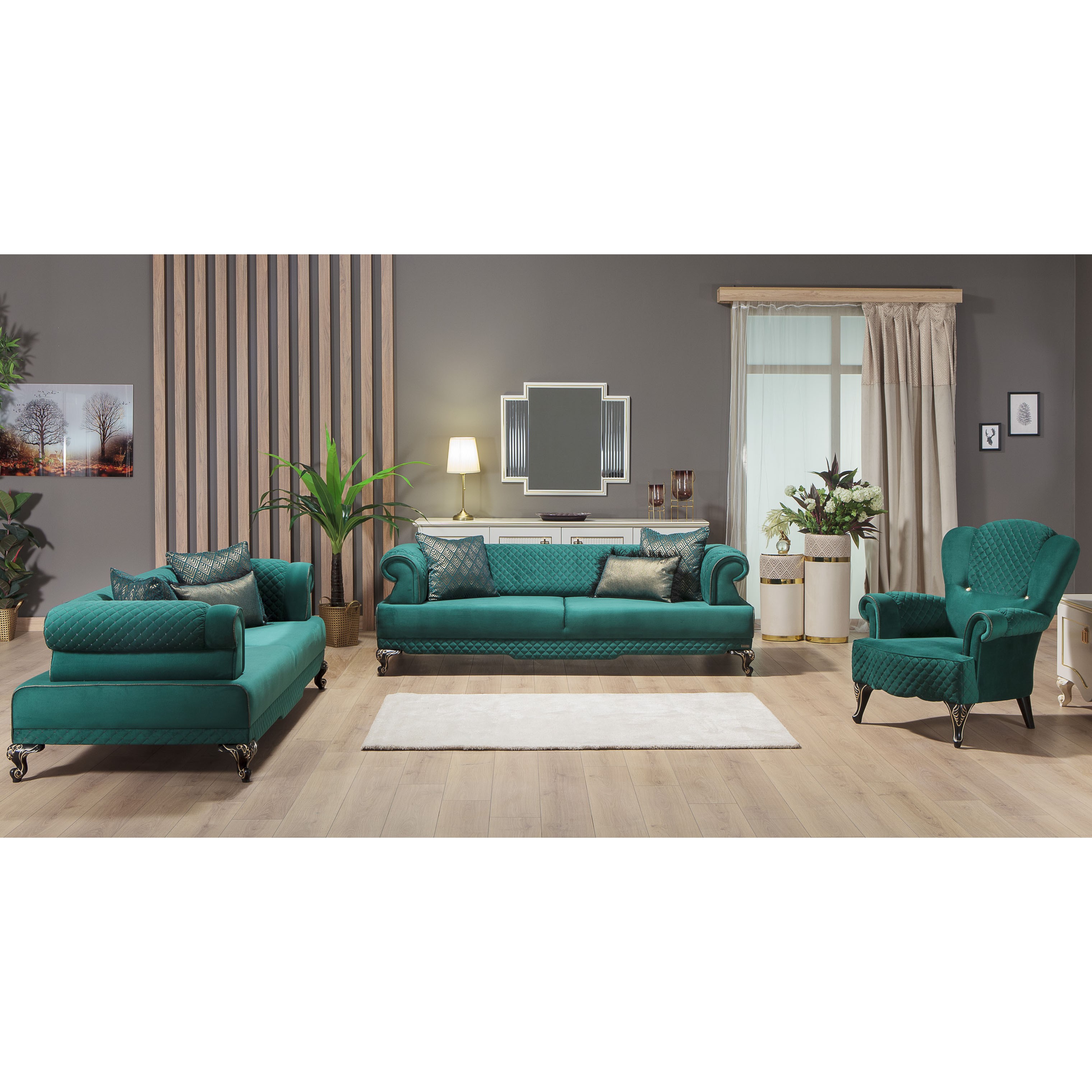 Hürrem Vol2 3+3+1+1 Sofa Set