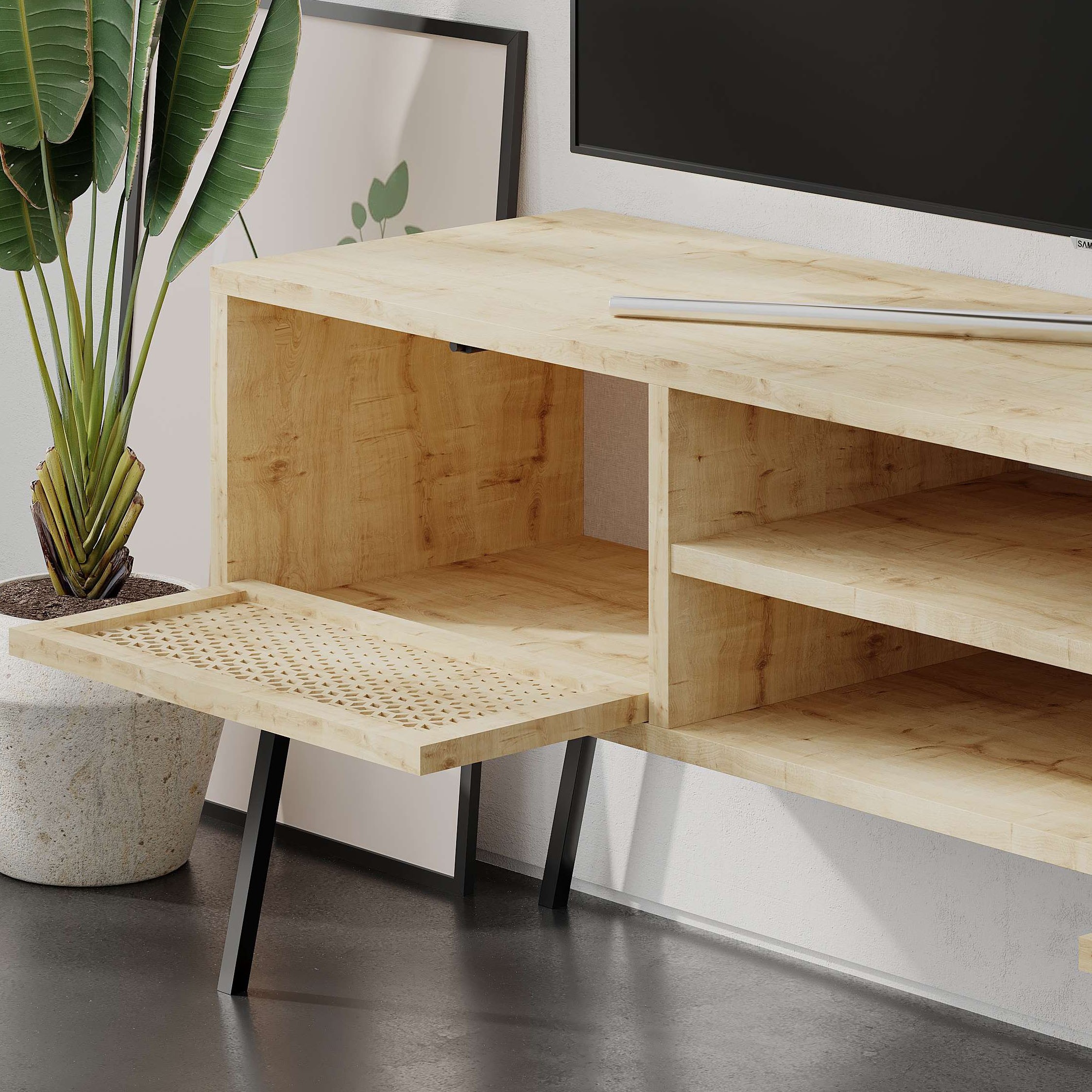 Naive TV Stand Sapphire Oak