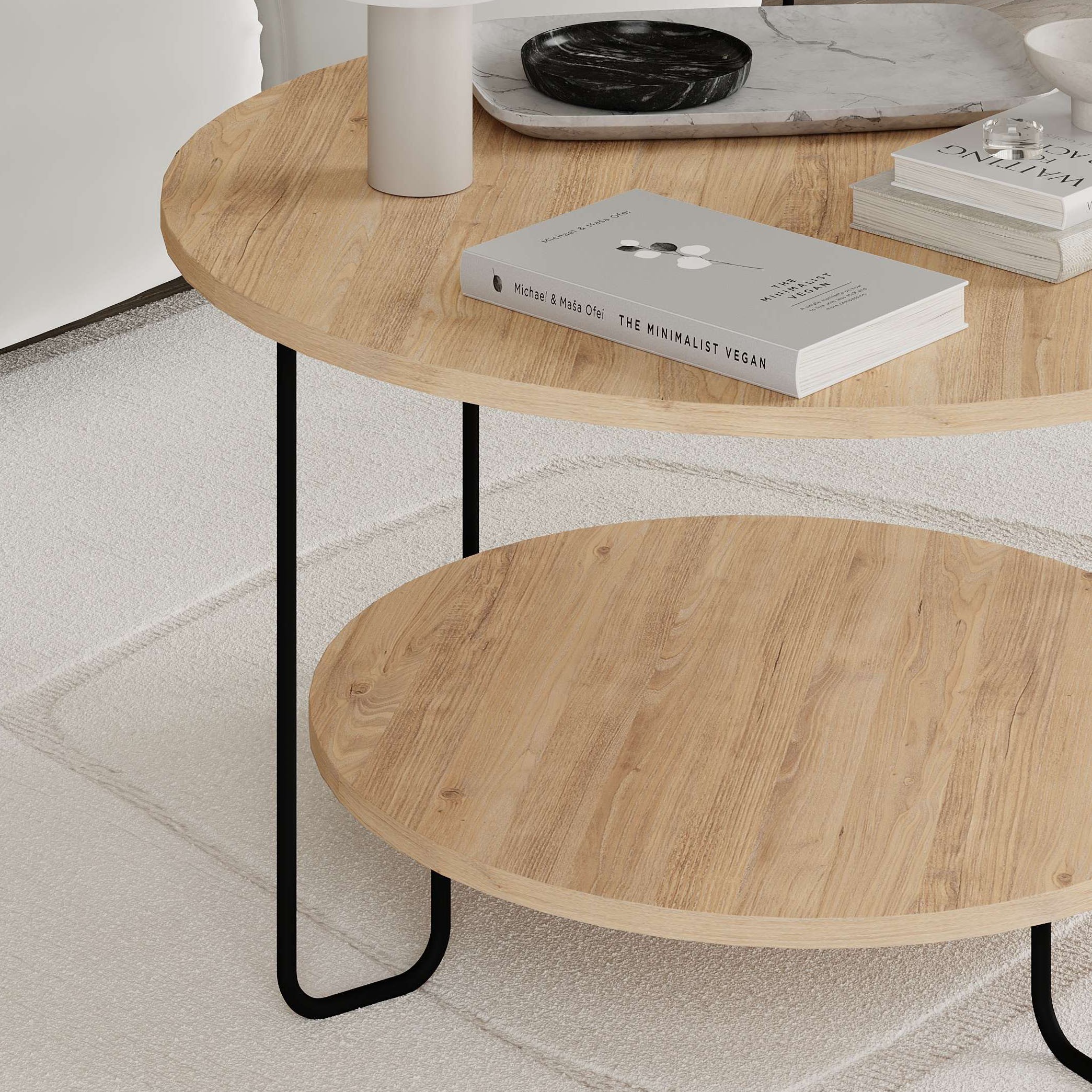 Corro Coffee Table Sapphire Oak - Sapphire Oak