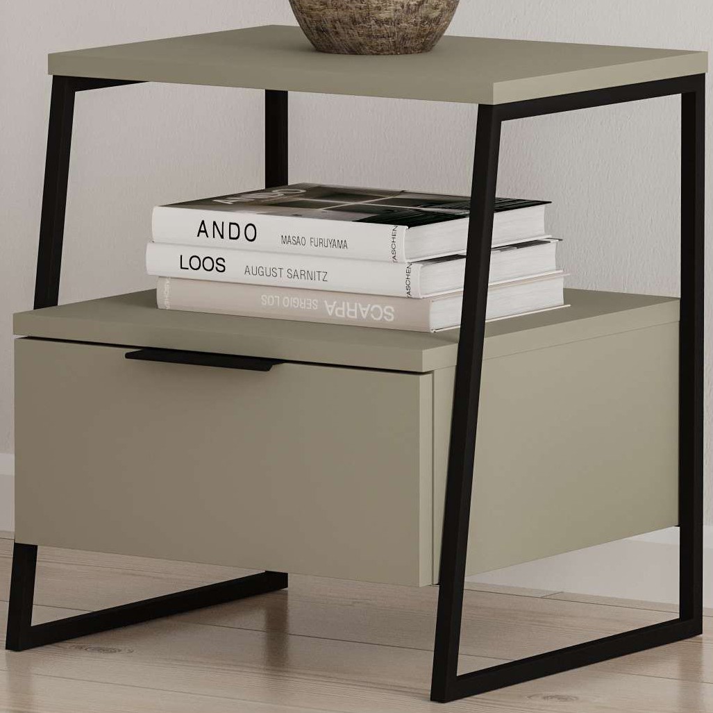 Pal Nightstand With Drawer Ash Green