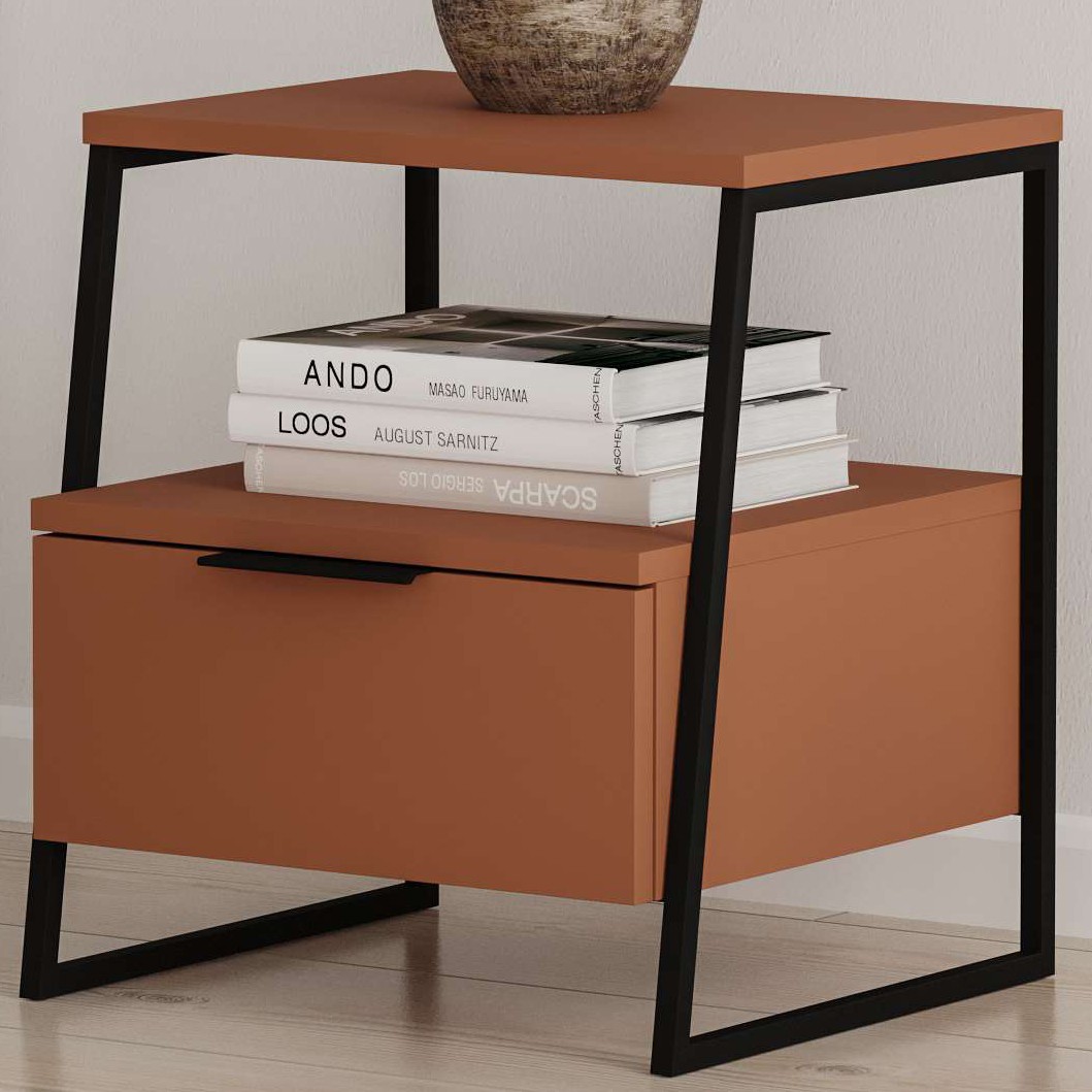 Pal Nightstand With Drawer Cinnamon