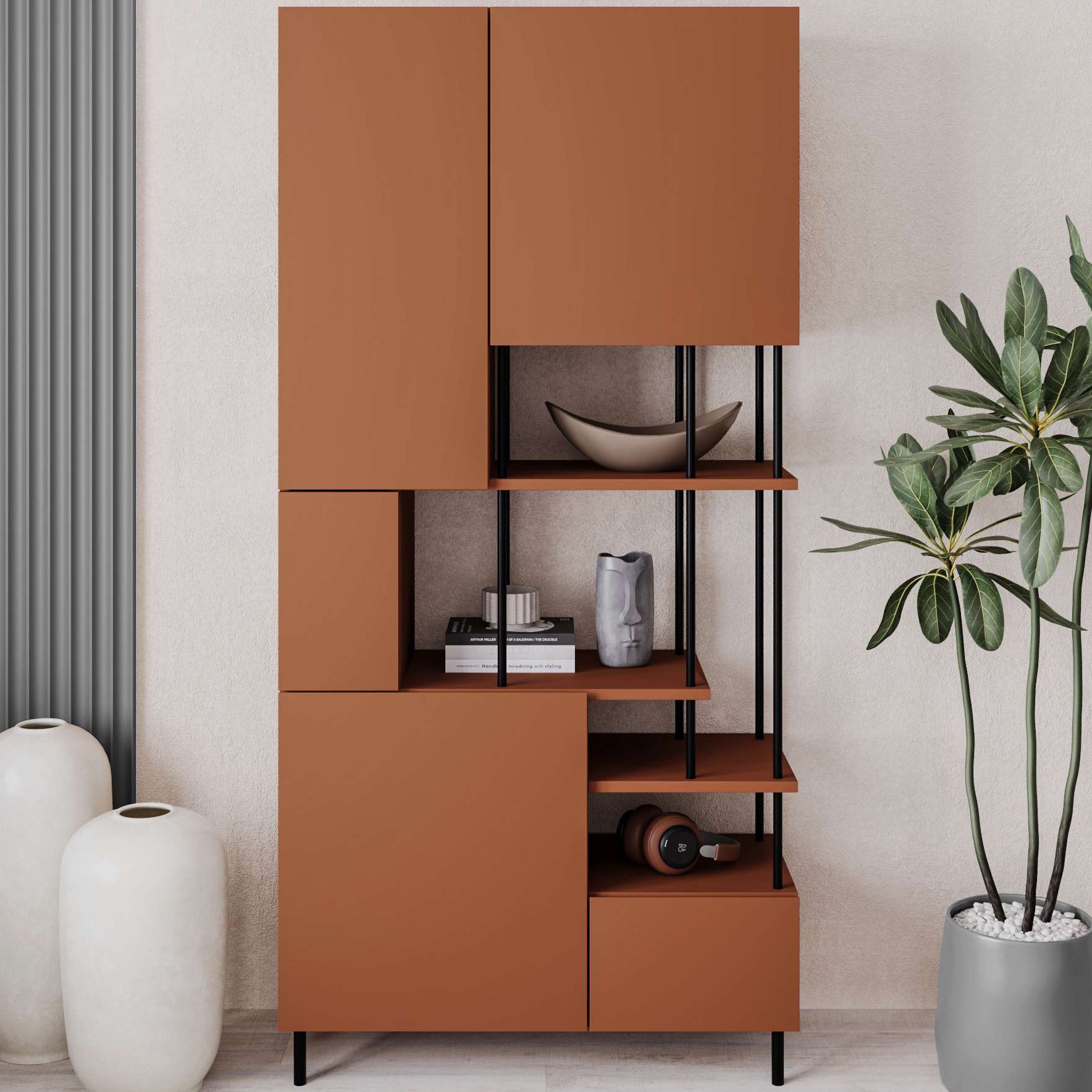 Key Bookcase Cinnamon