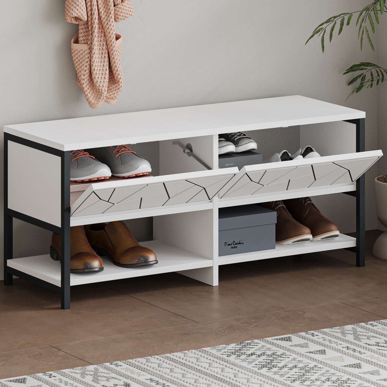 Inola Shoe Cabinet White