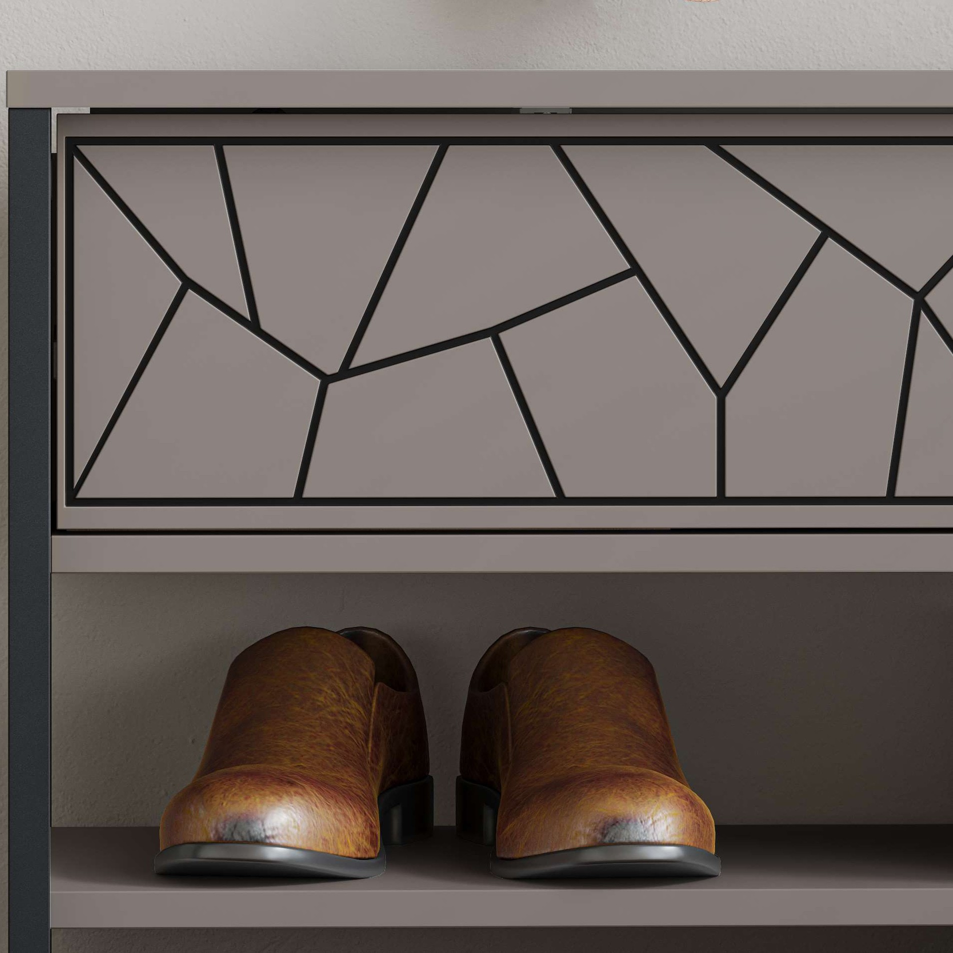 Inola Shoe Cabinet Light Mocha