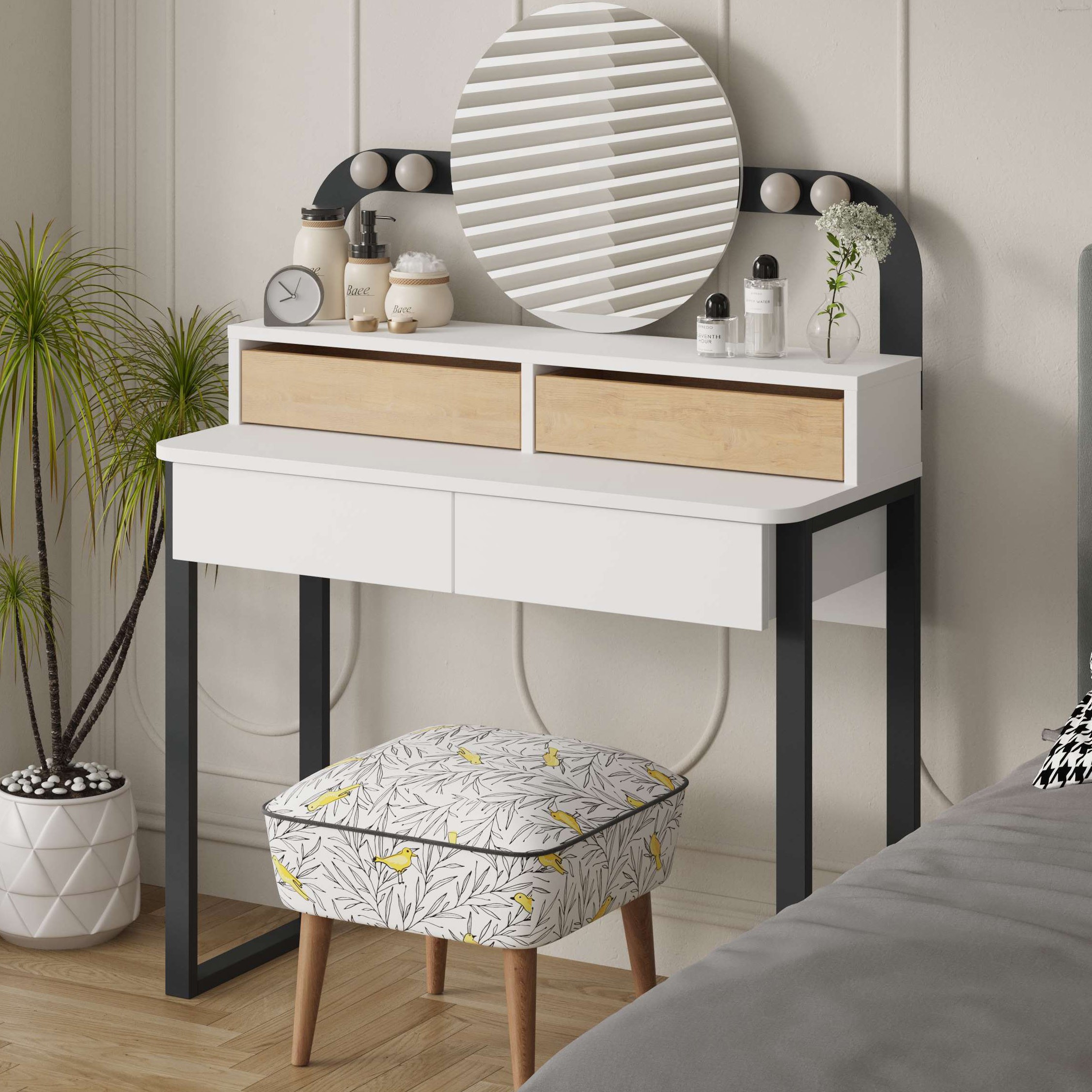 Lora Dressing Table White