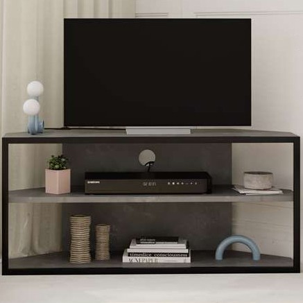 Echo Corner TV Stand Retro Grey