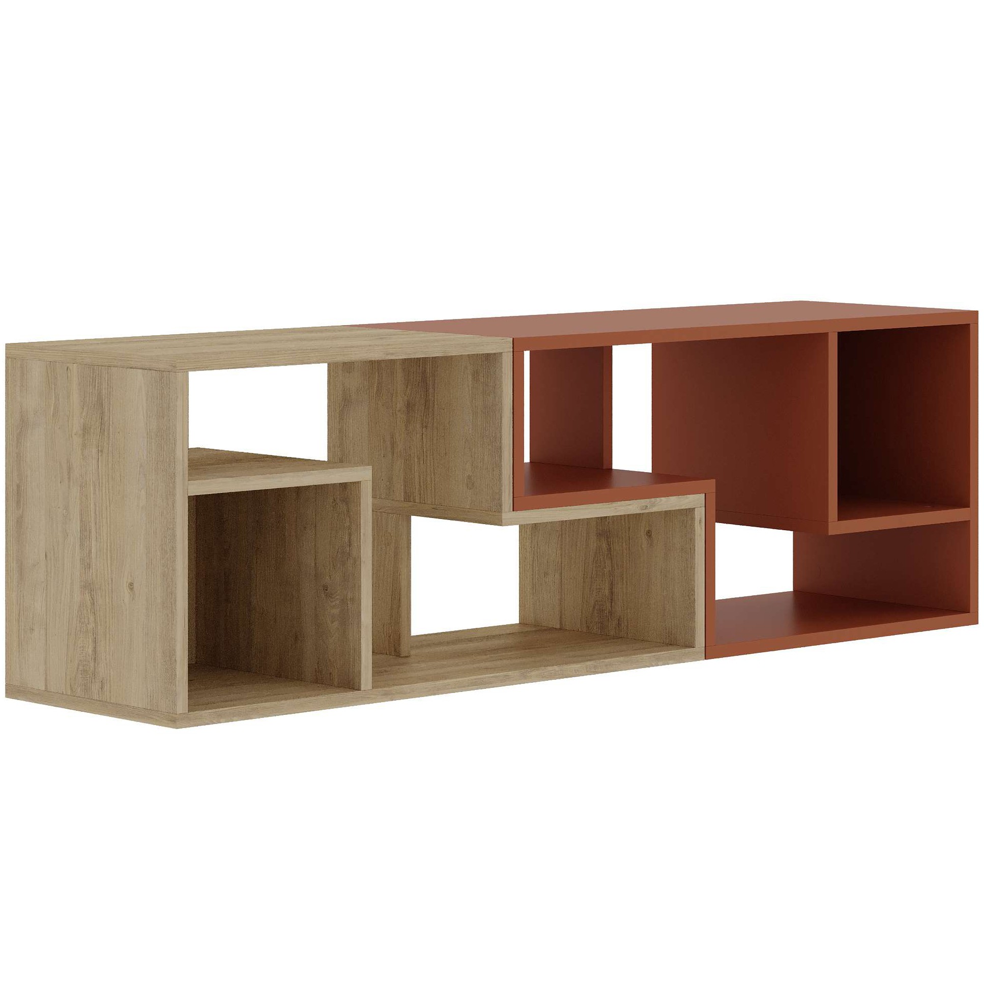 Glis TV Stand Sapphire Oak - Cinnamon