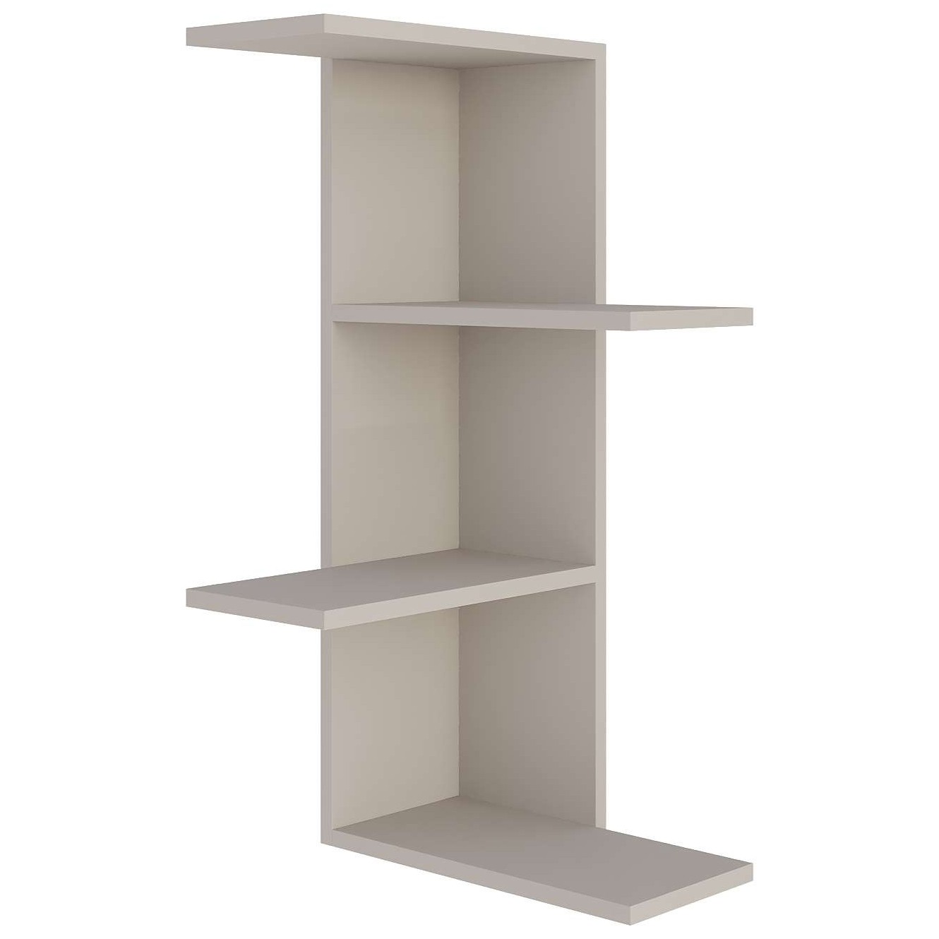 Saso Corner Bookcase Sandstone - Sandstone