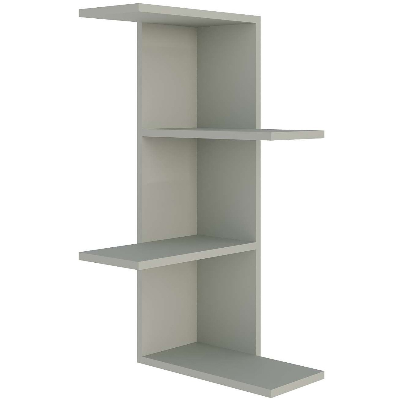 Saso Corner Bookcase Ash Green - Ash Green