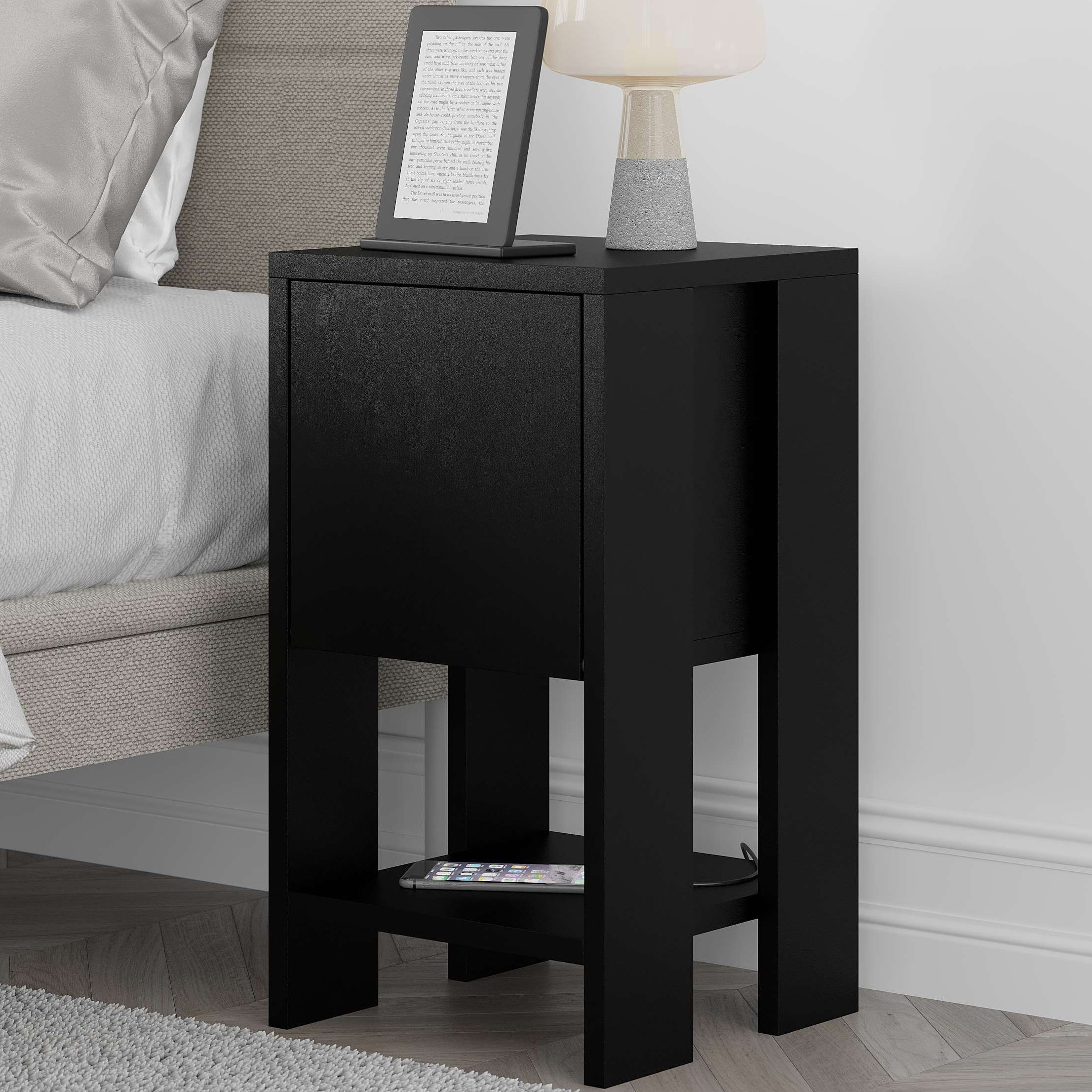 Ema Nightstand Black Bute - Black Bute