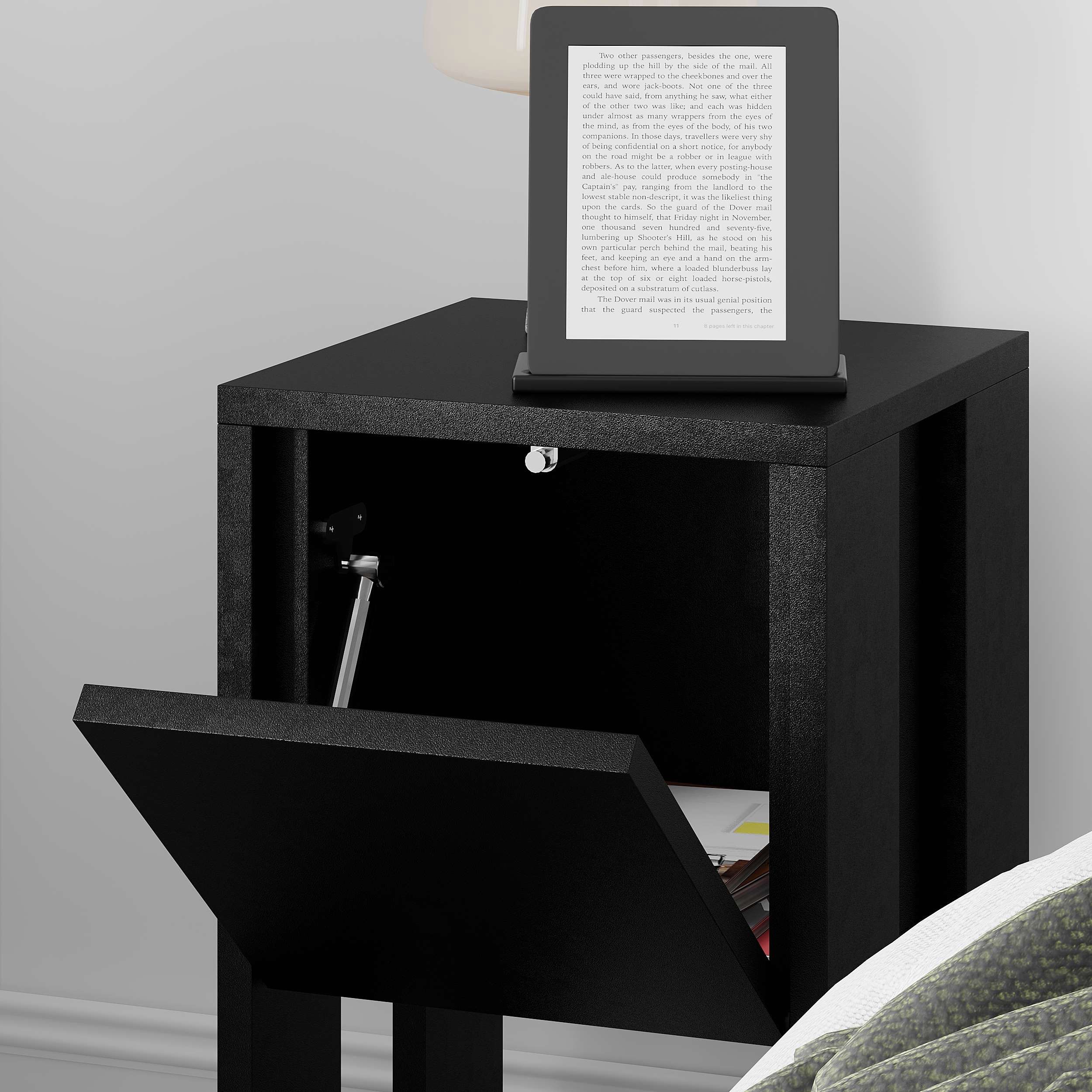 Ema Nightstand Black Bute - Black Bute