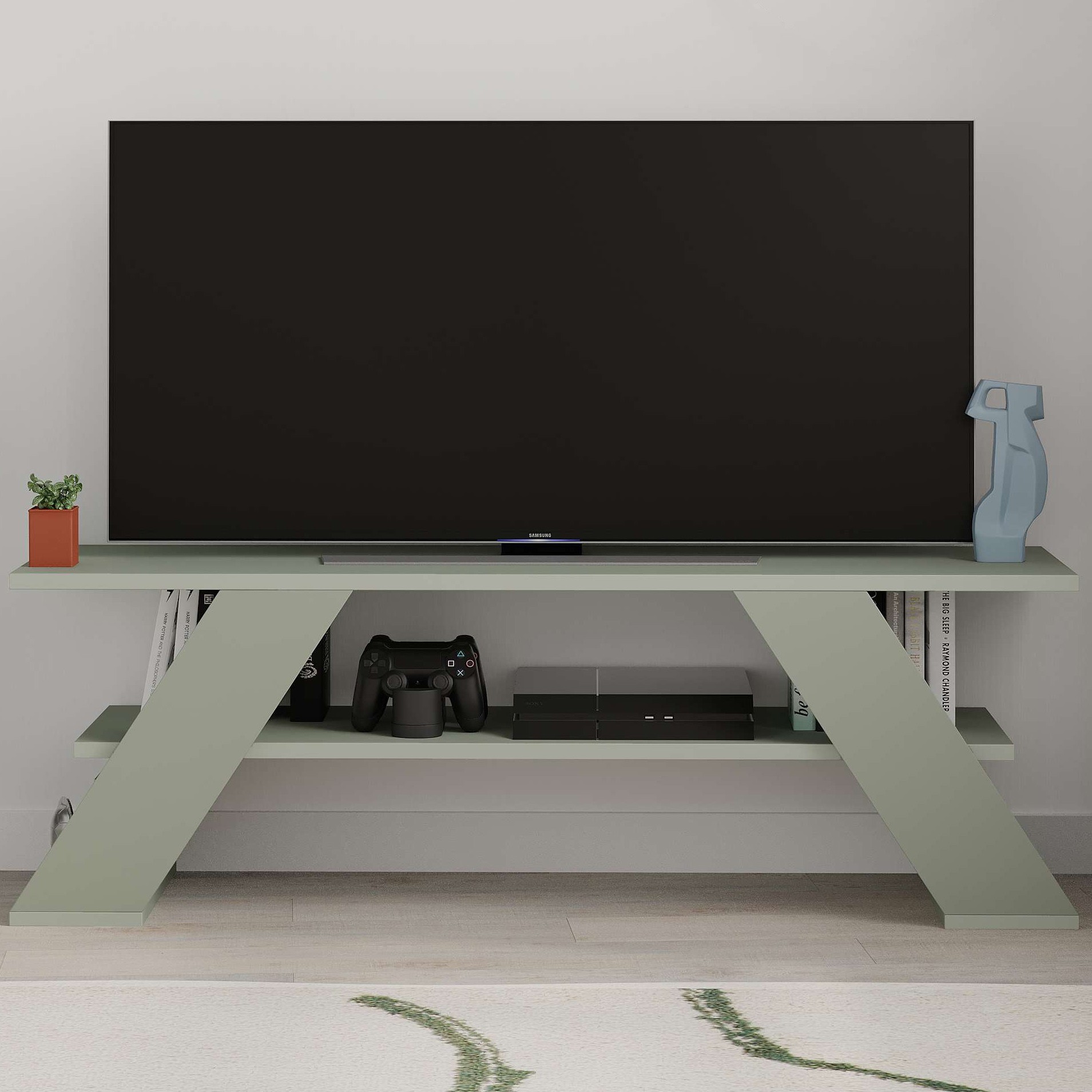 Farfalla Tv Stand Ash Green