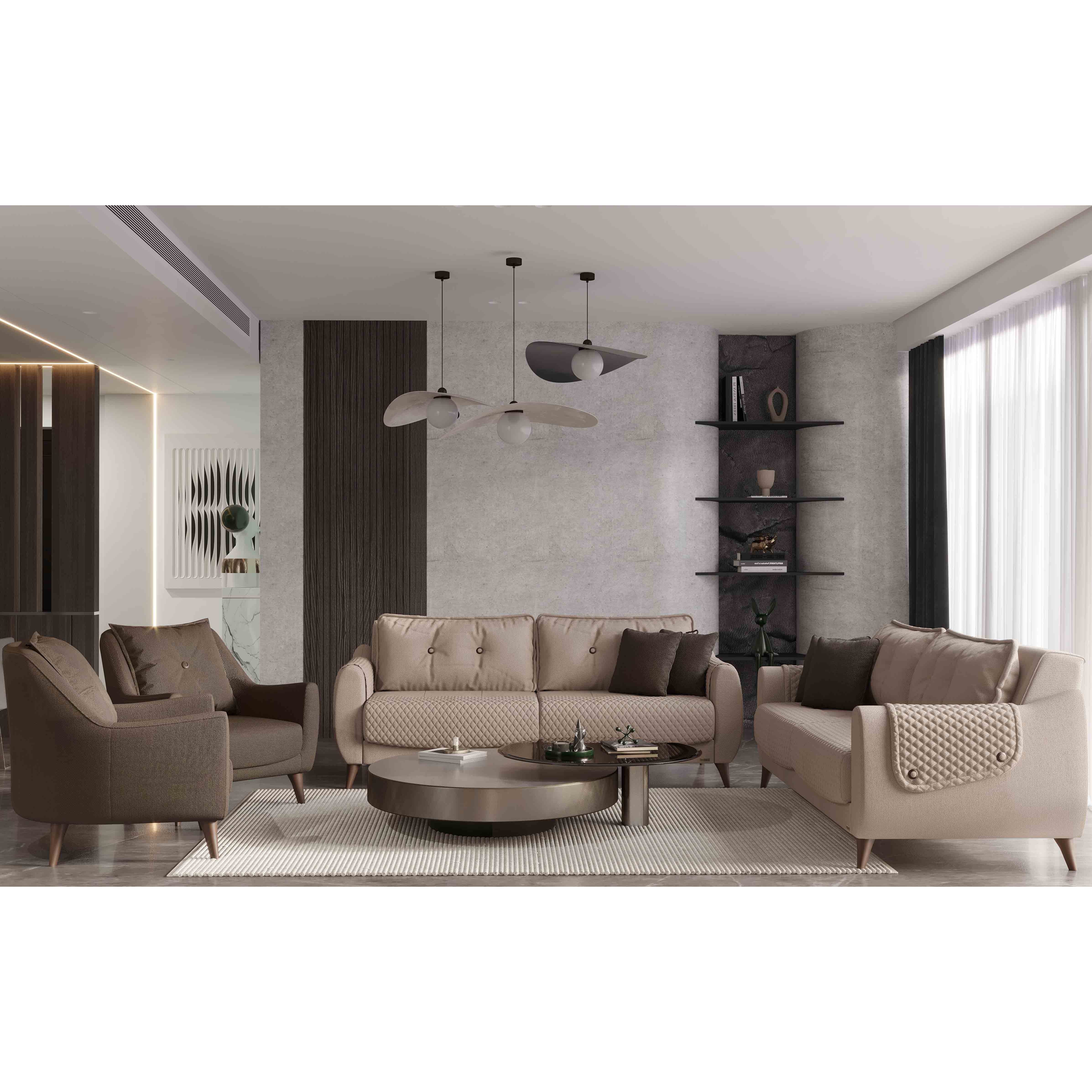 Olivya Vol1 3+3+1+1 Sofa Set