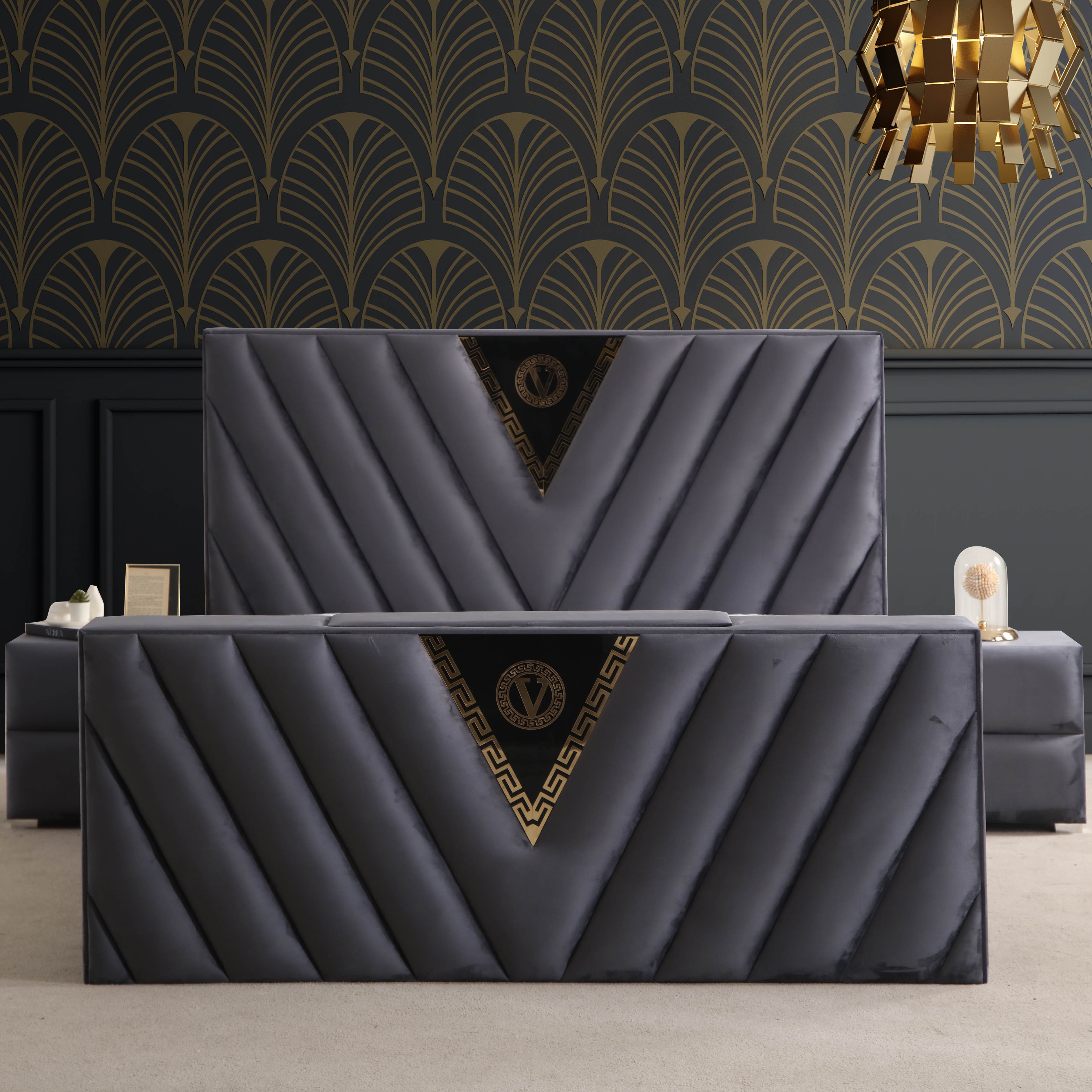 Versac Tv Bedstead 160x200 cm