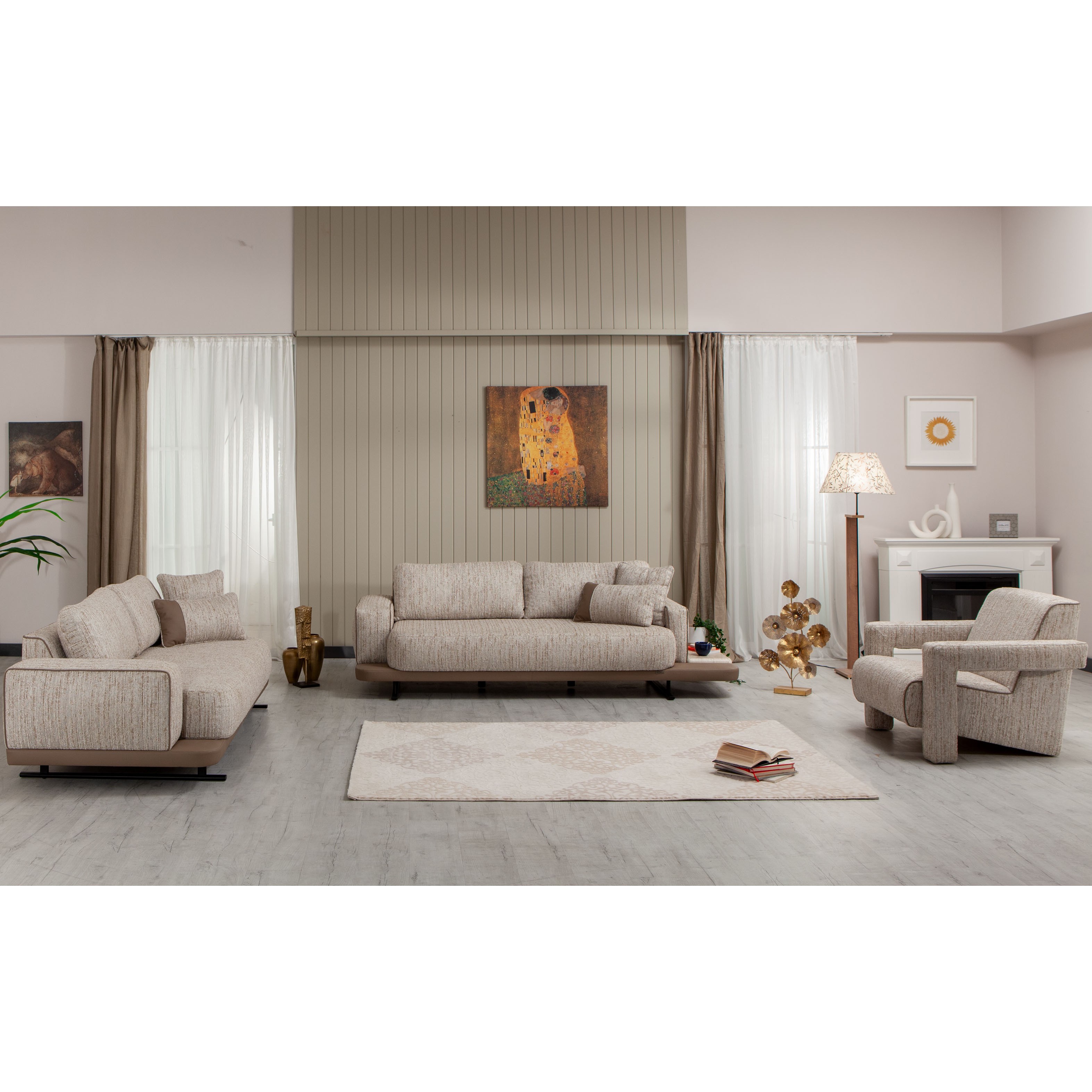 Hermes 3+3+1+1 Sofa Set