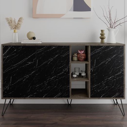 Clara Console Dark Coffee - Lotus