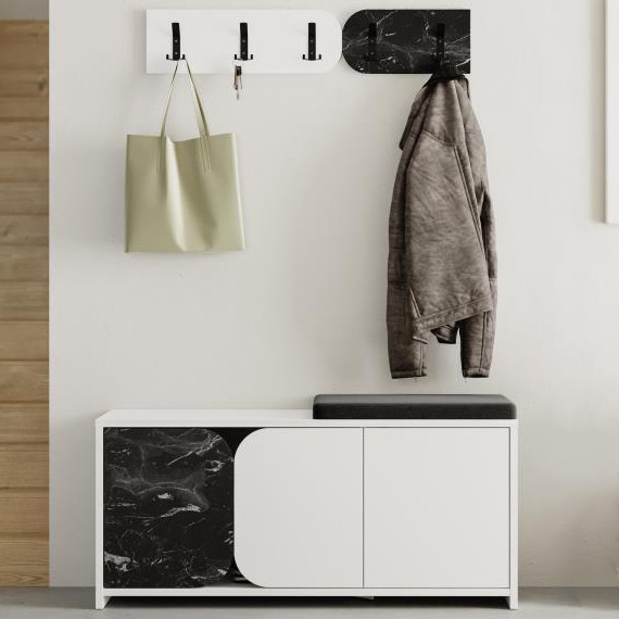 Moni Shoe Cabinet - Hanger White - Lotus