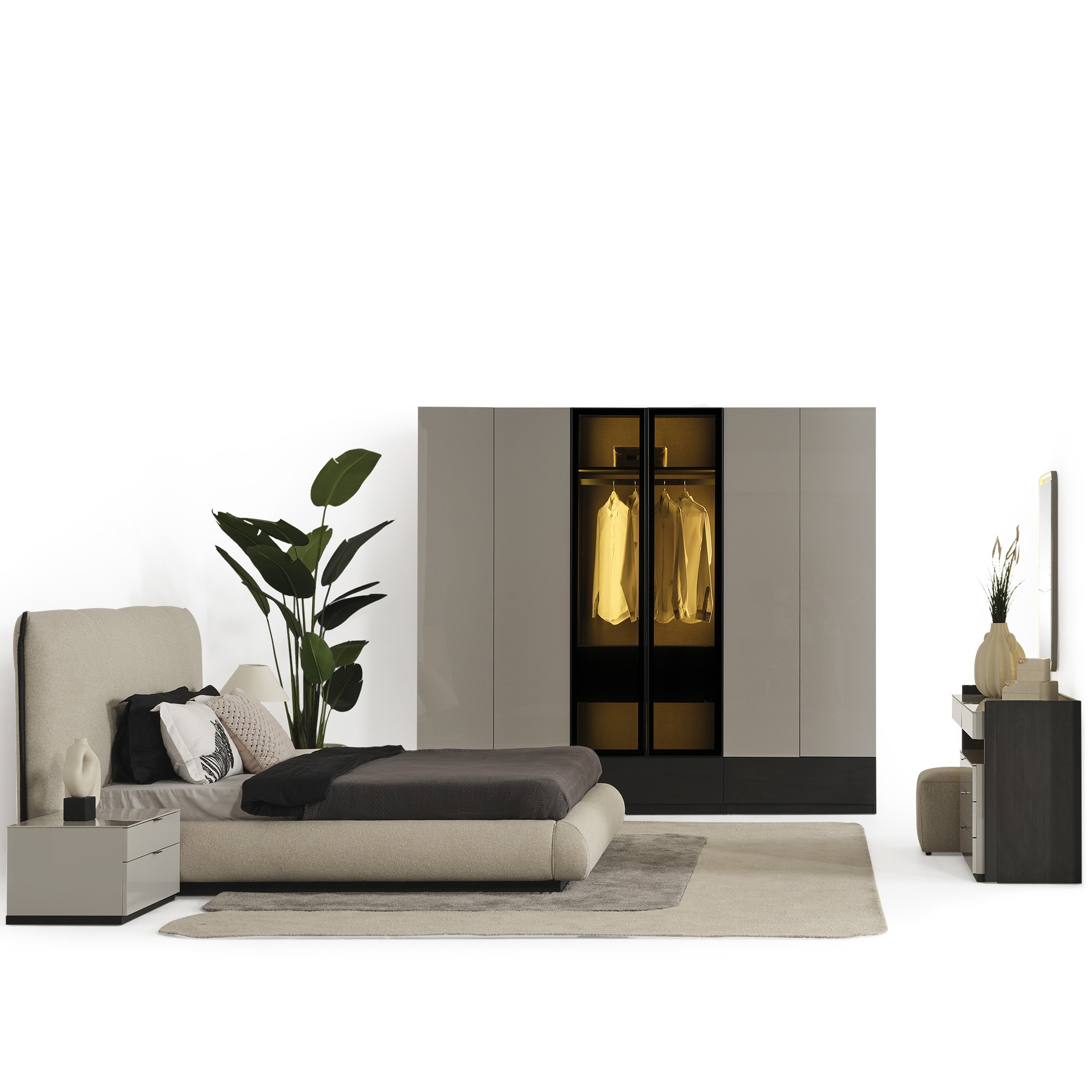 Moon Vol3 Bedroom (Bed Without Storage 180x200cm)