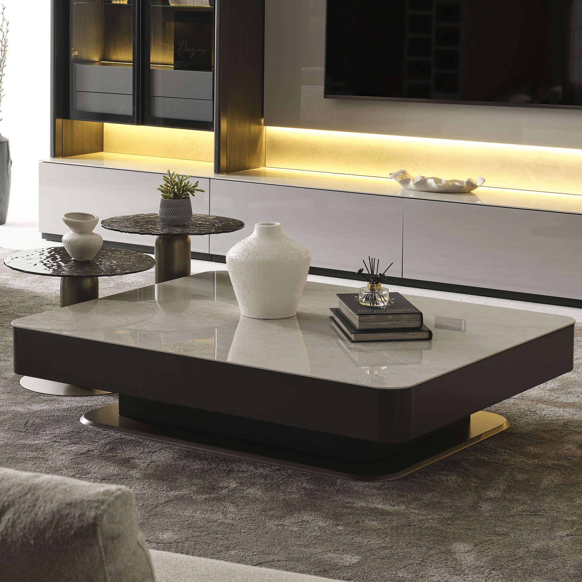 Moon Vol3 Center Table & Side Tables * 2