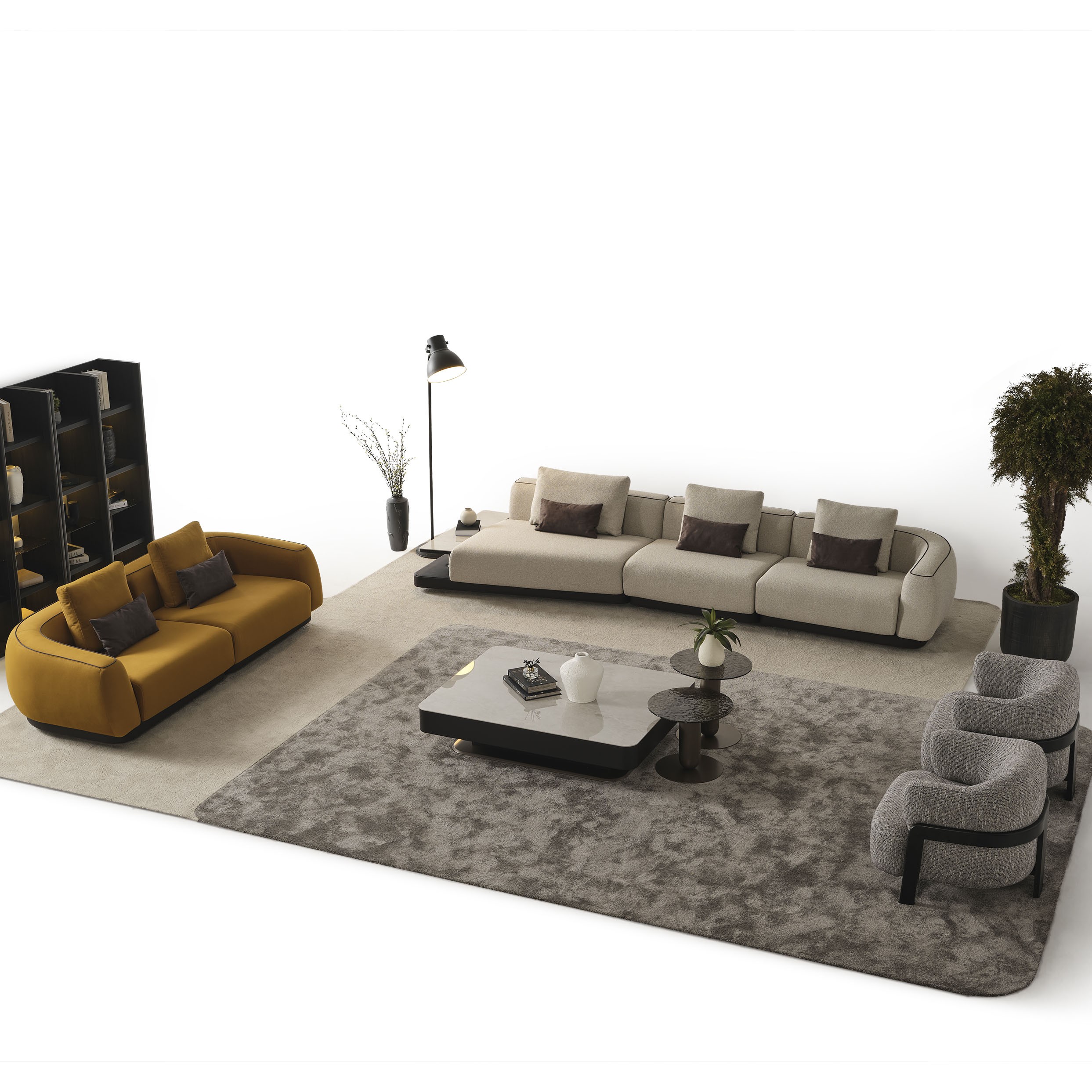 Moon Vol3 Relax Sofa+3+1+1 Sofa Set